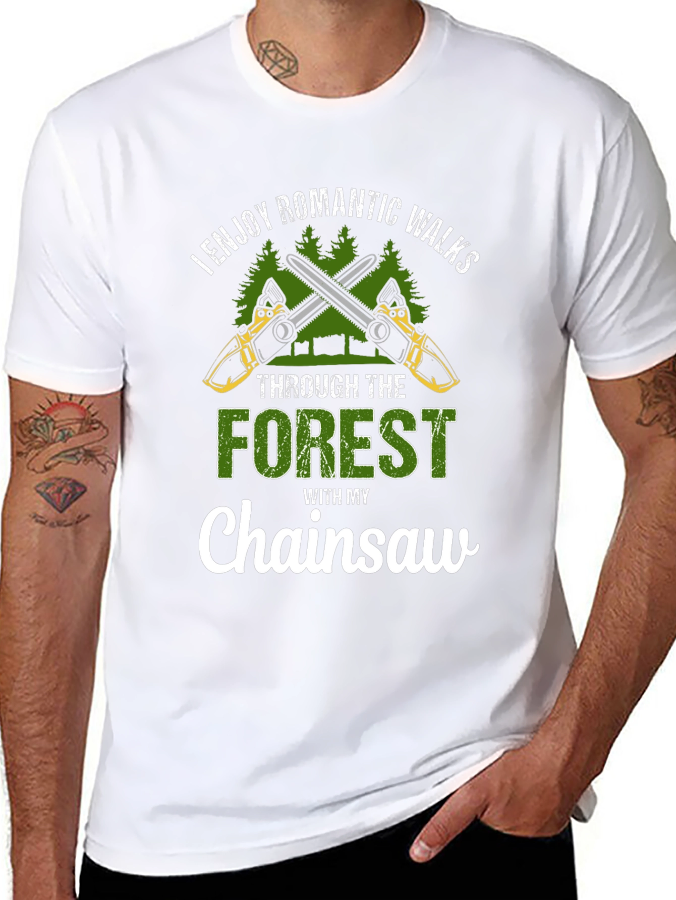 Romantic Walks Chainsaw T-Shirt