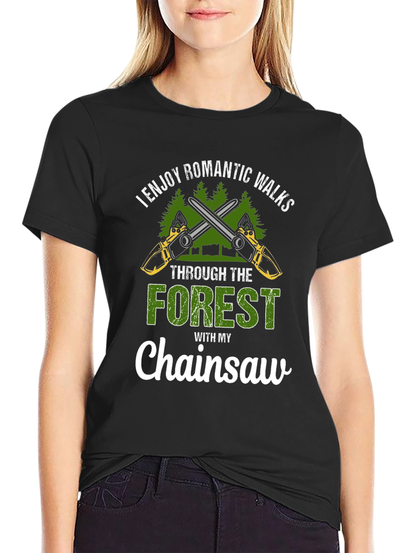 Romantic Walks Chainsaw T-Shirt