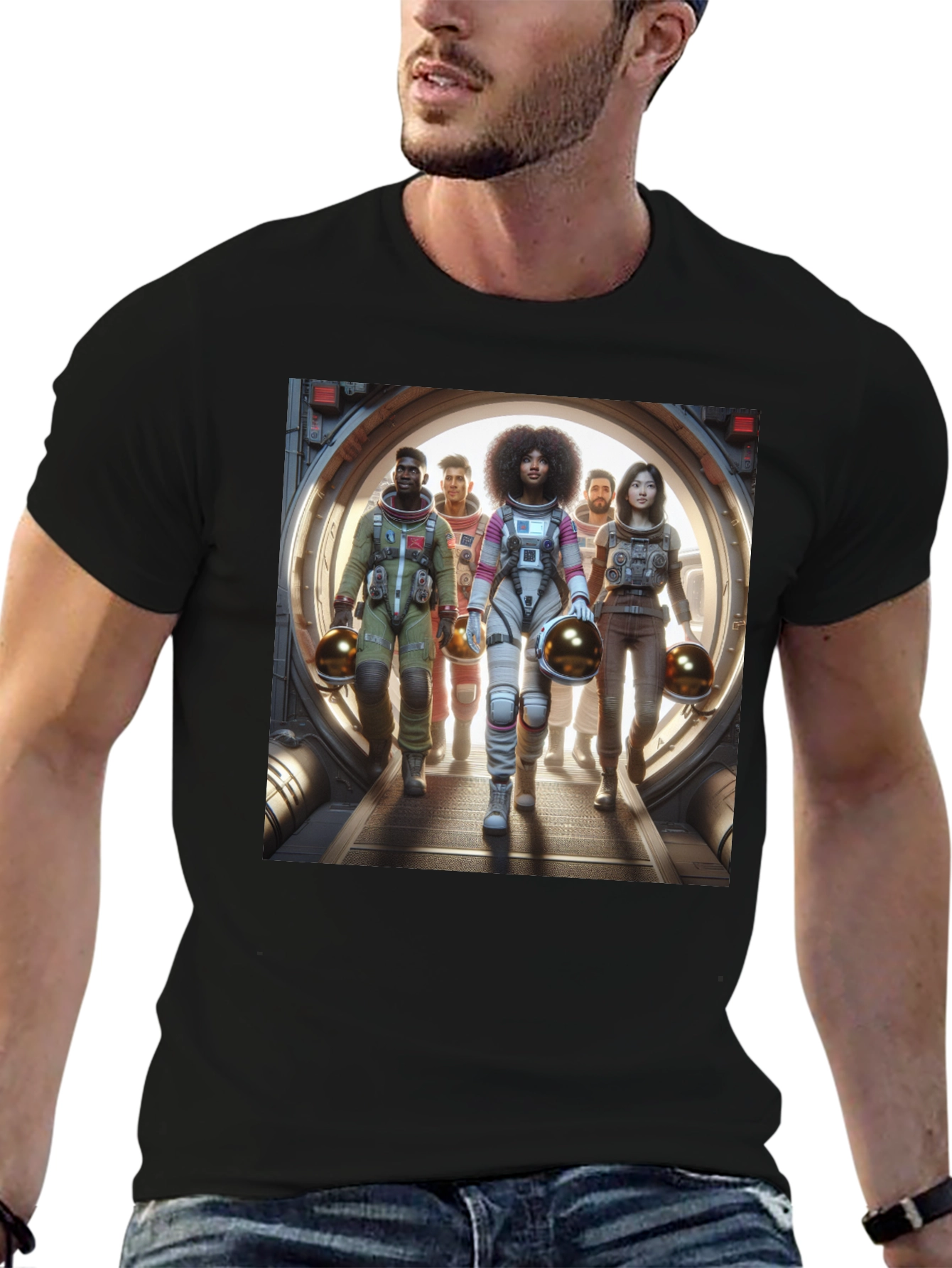 Astronaut Crew Graphic Tee