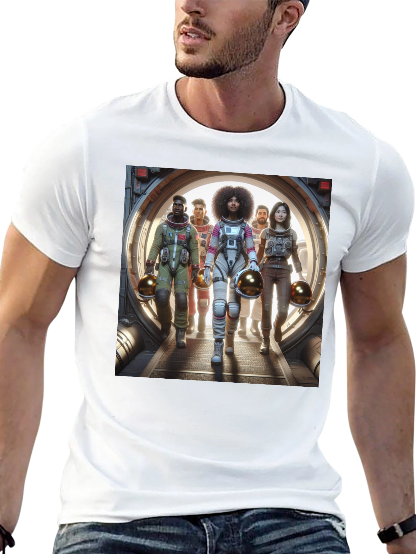 Astronaut Crew Graphic Tee