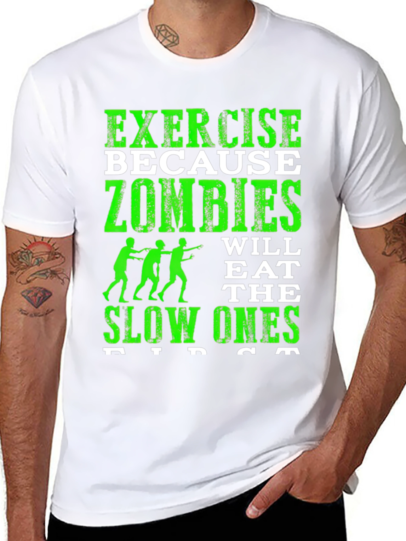 Zombie Run T-Shirt - Exercise Because Zombies