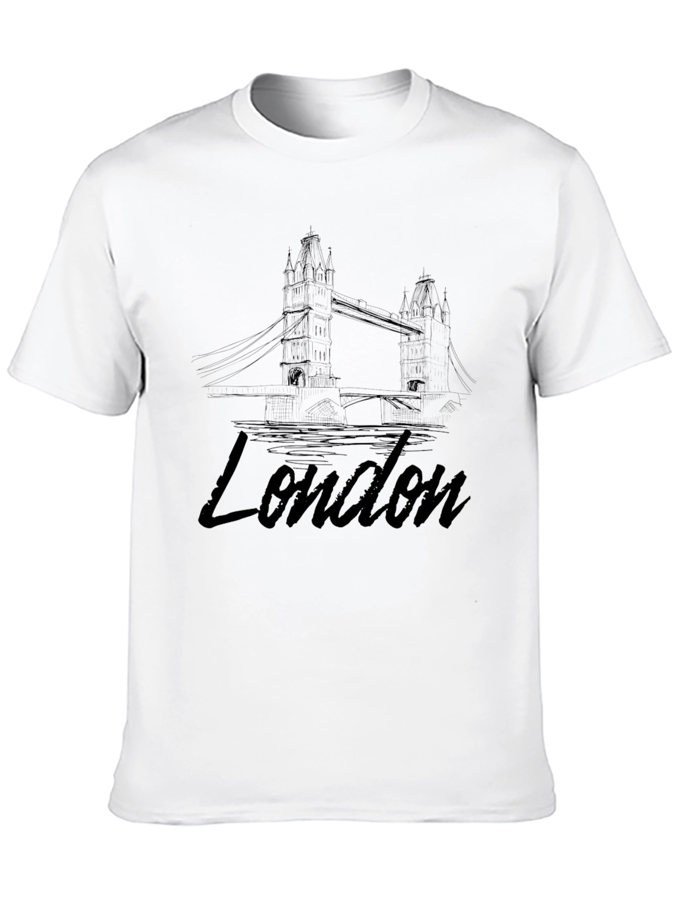 London Bridge Black Graphic Tee