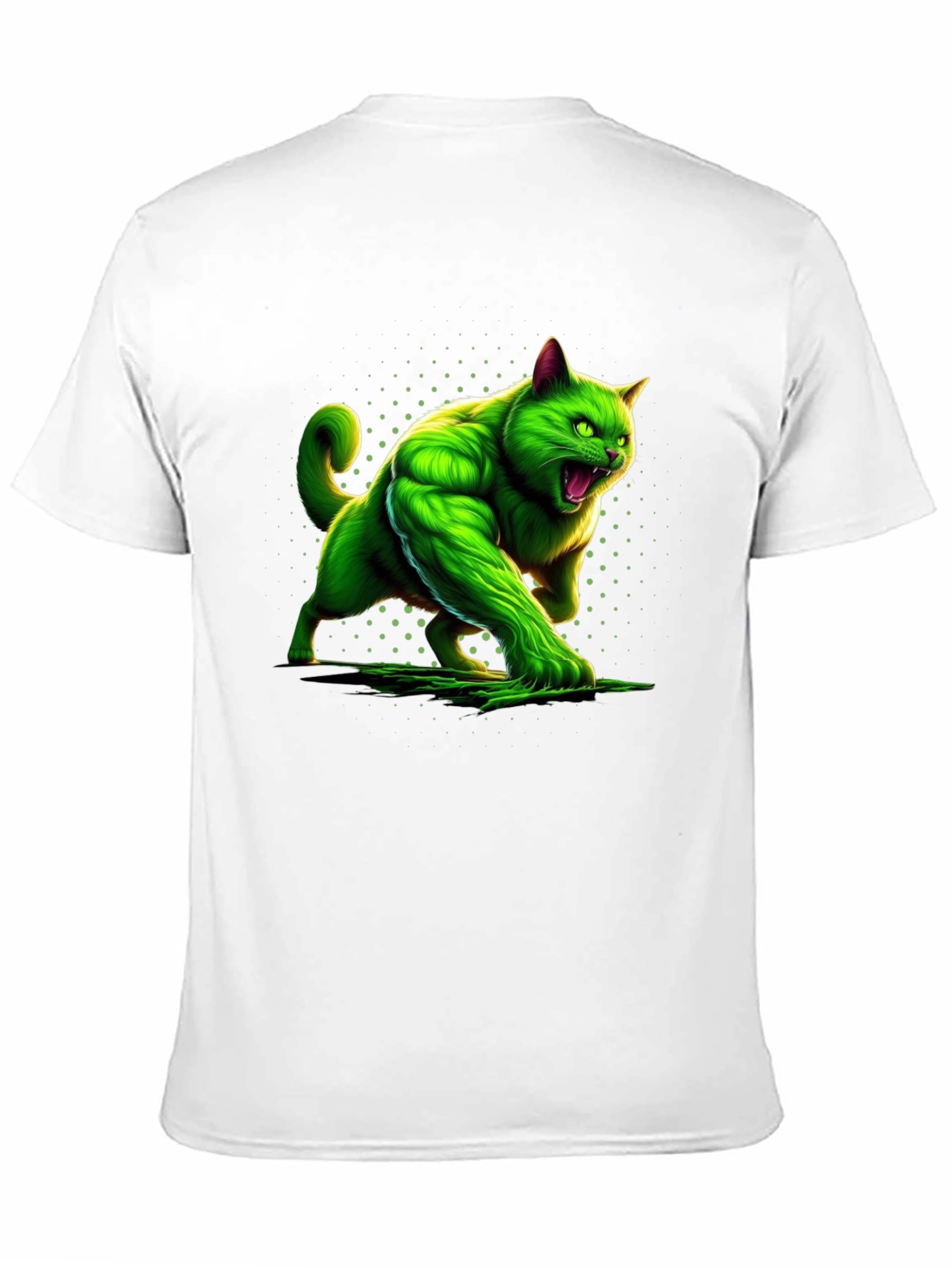 Hulk Cat Graphic Tee - Mens Black T-Shirt
