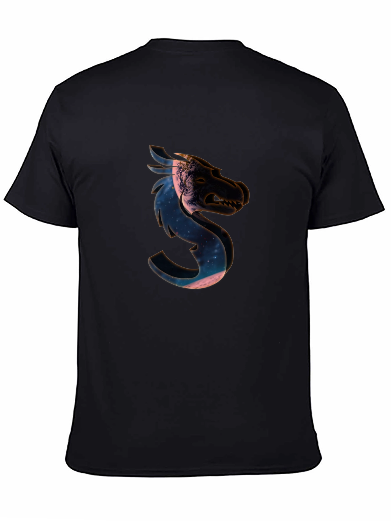 Cosmic Dragon Black T-Shirt