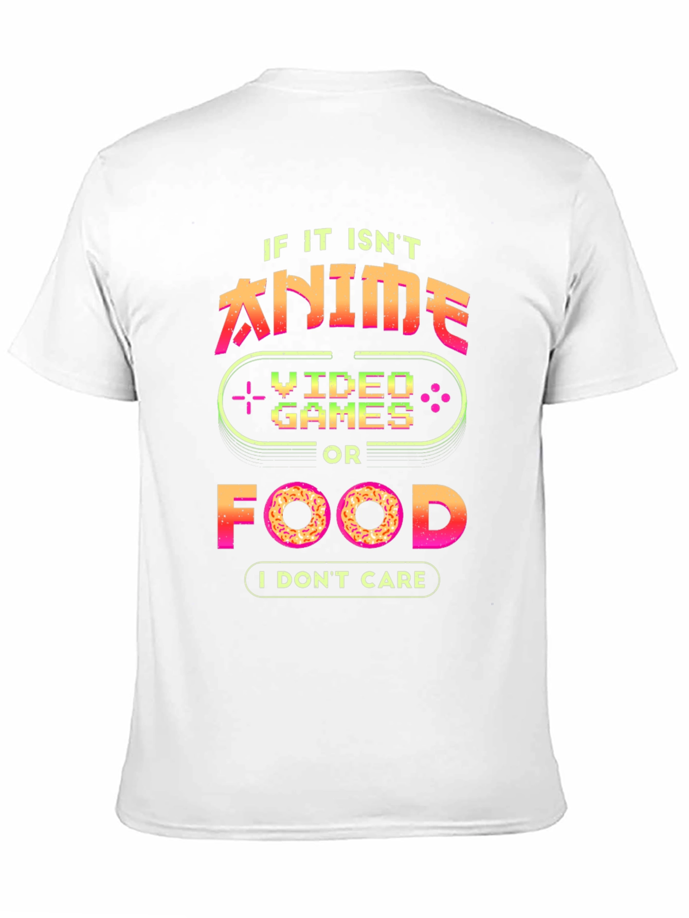 Anime Video Games Food T-Shirt - Gamer Shirt