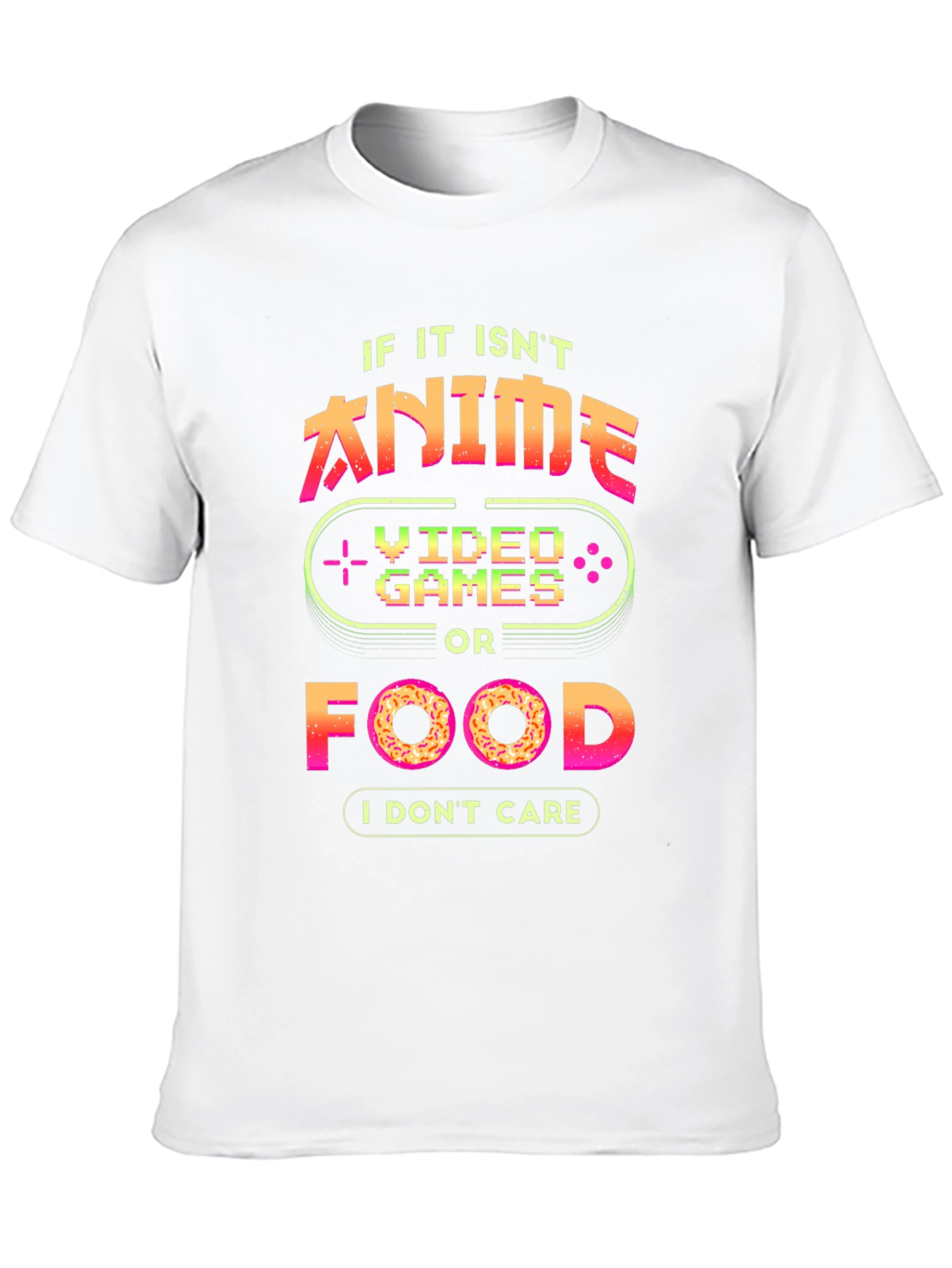 Anime Video Games Food T-Shirt - Gamer Shirt