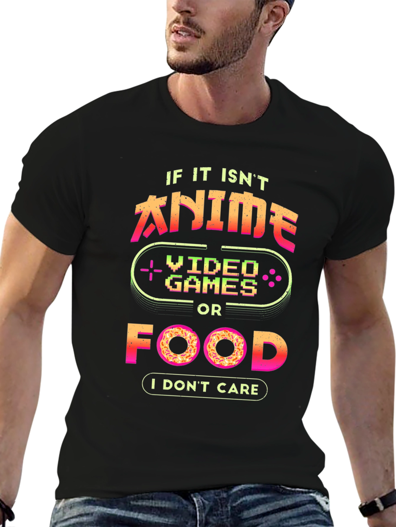 Anime Video Games Food T-Shirt - Gamer Shirt