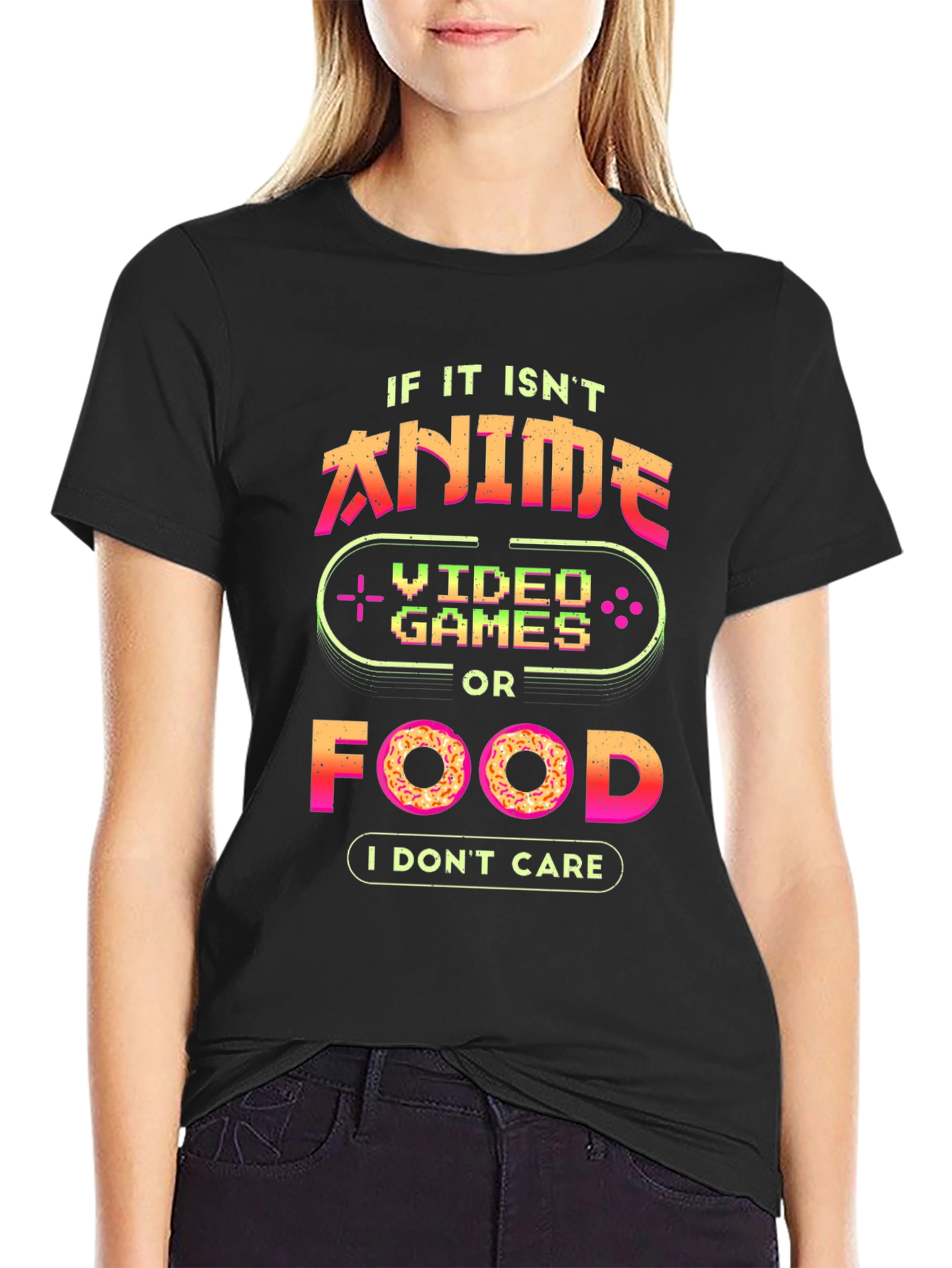 Anime Video Games Food T-Shirt - Gamer Shirt