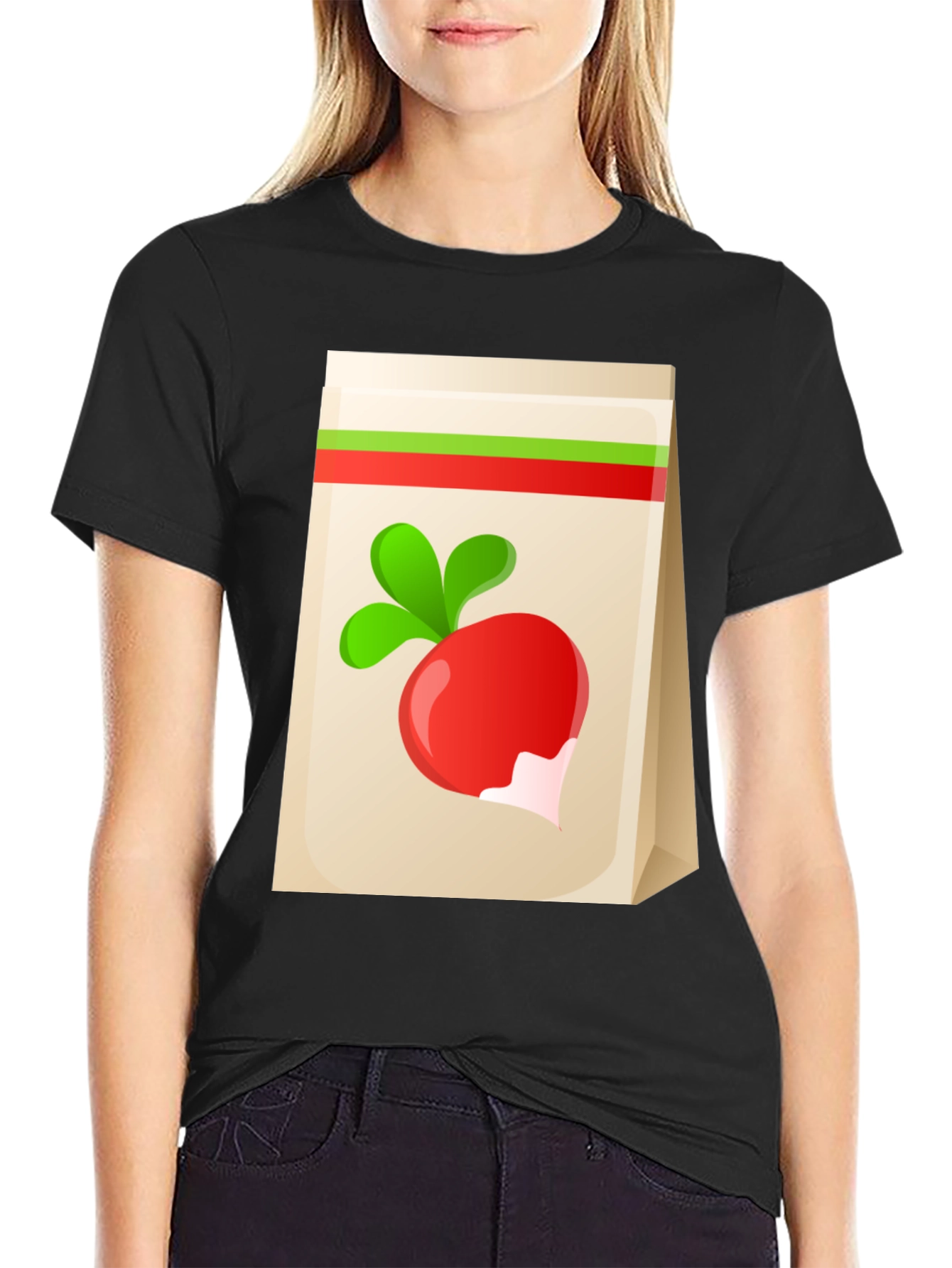 Radish Graphic Tee - Quirky Vegan Shirt