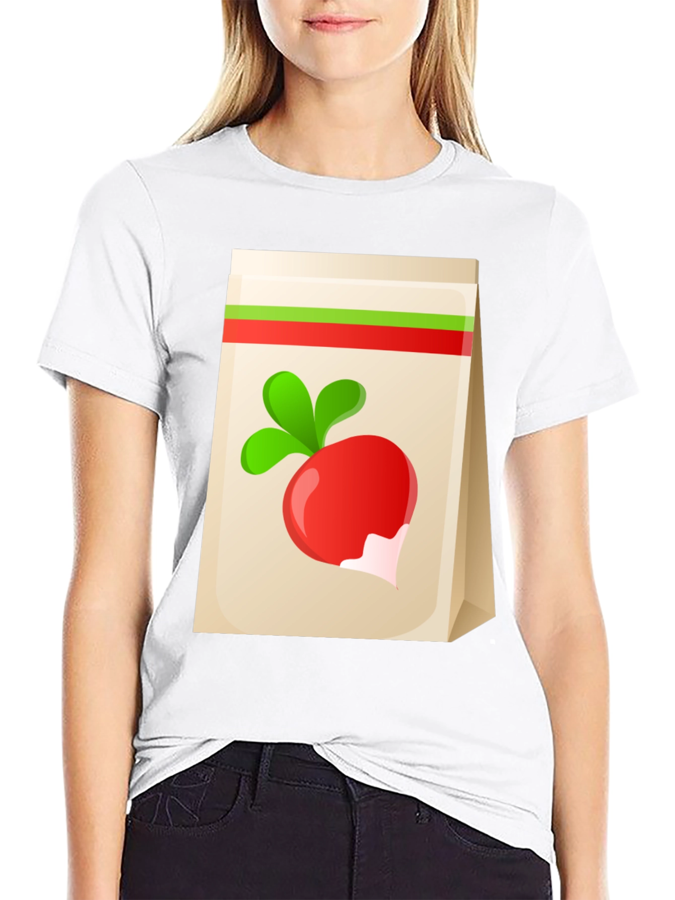 Radish Graphic Tee - Quirky Vegan Shirt