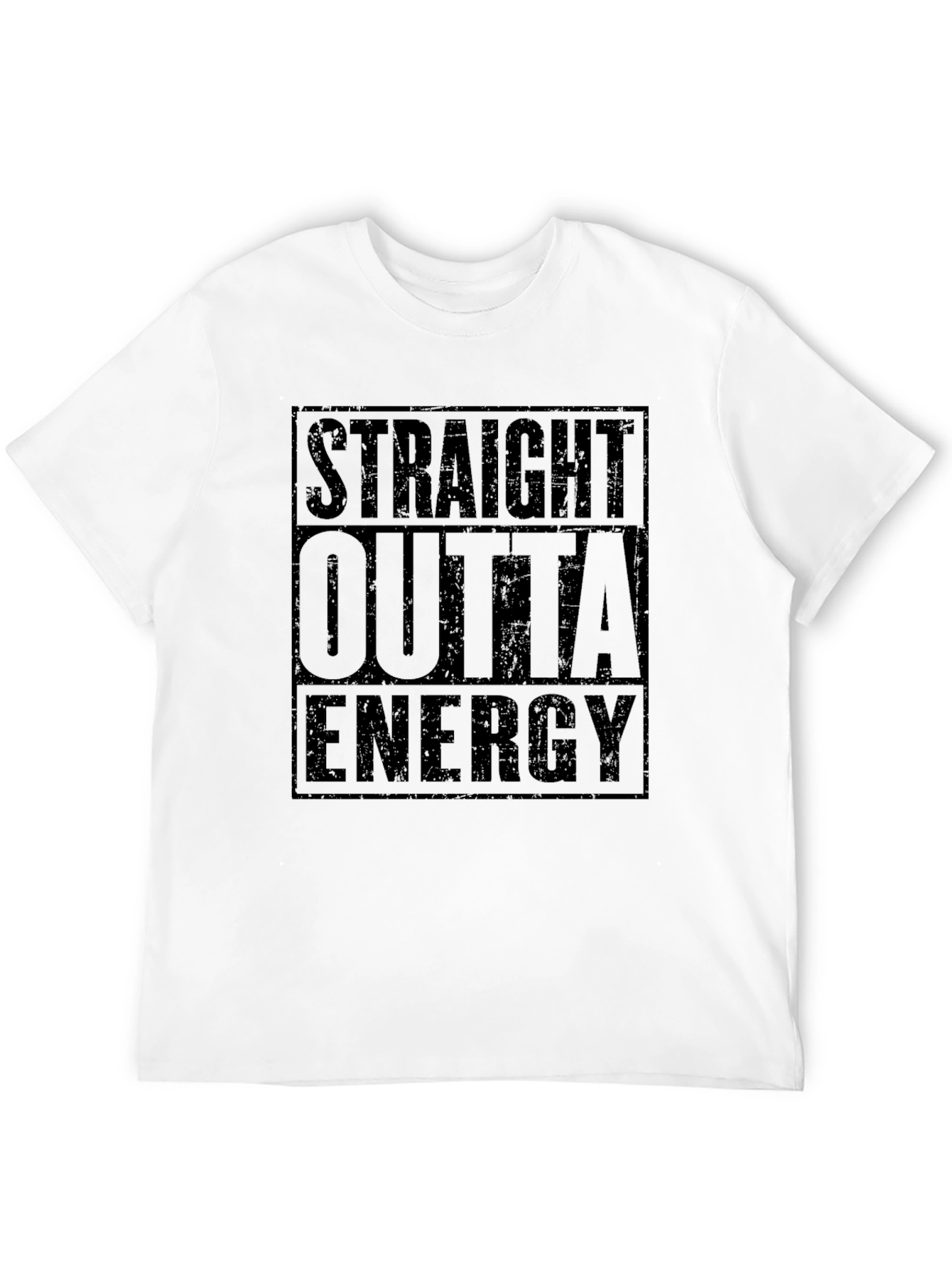 Straight Outta Energy Black Graphic Tee