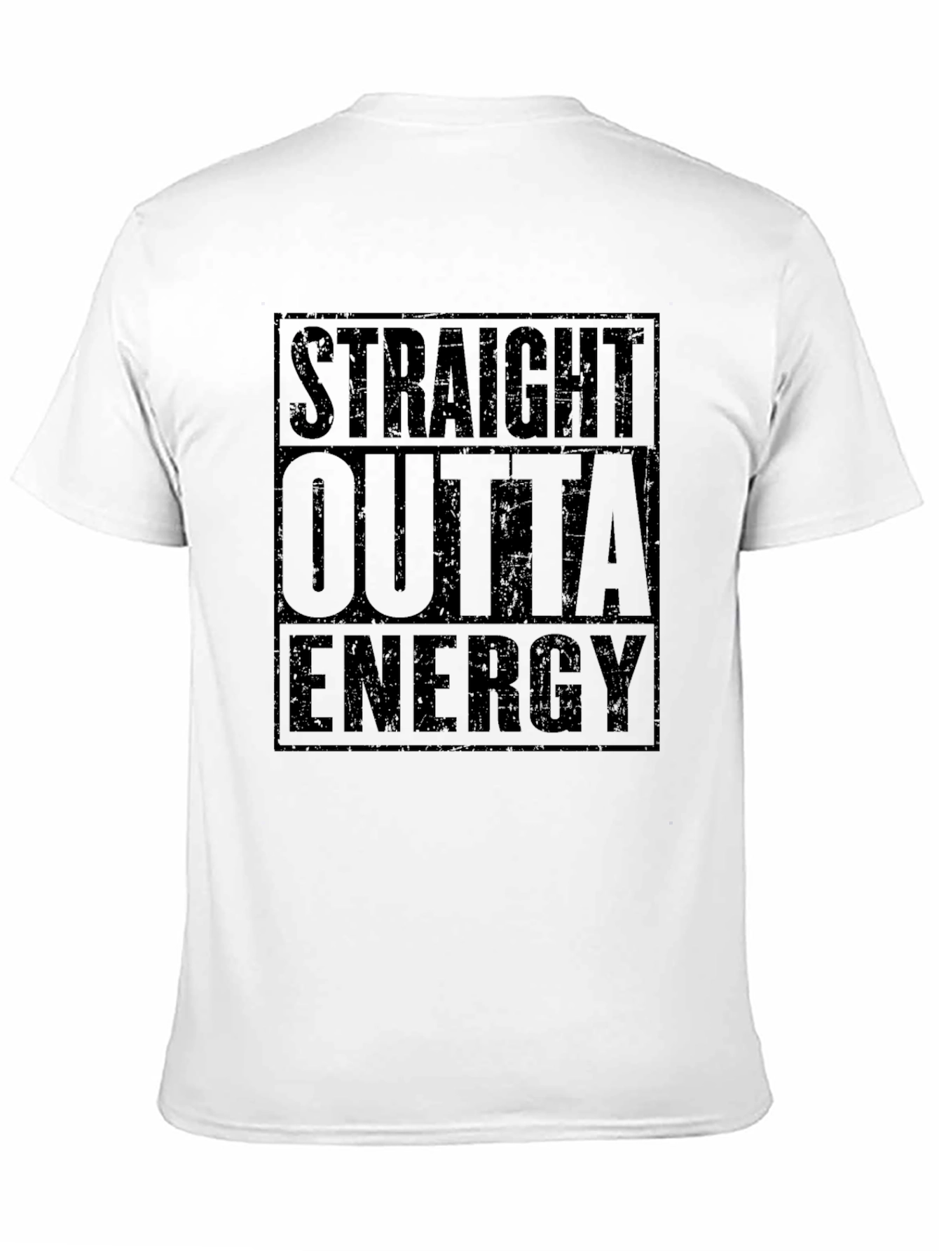 Straight Outta Energy Black Graphic Tee
