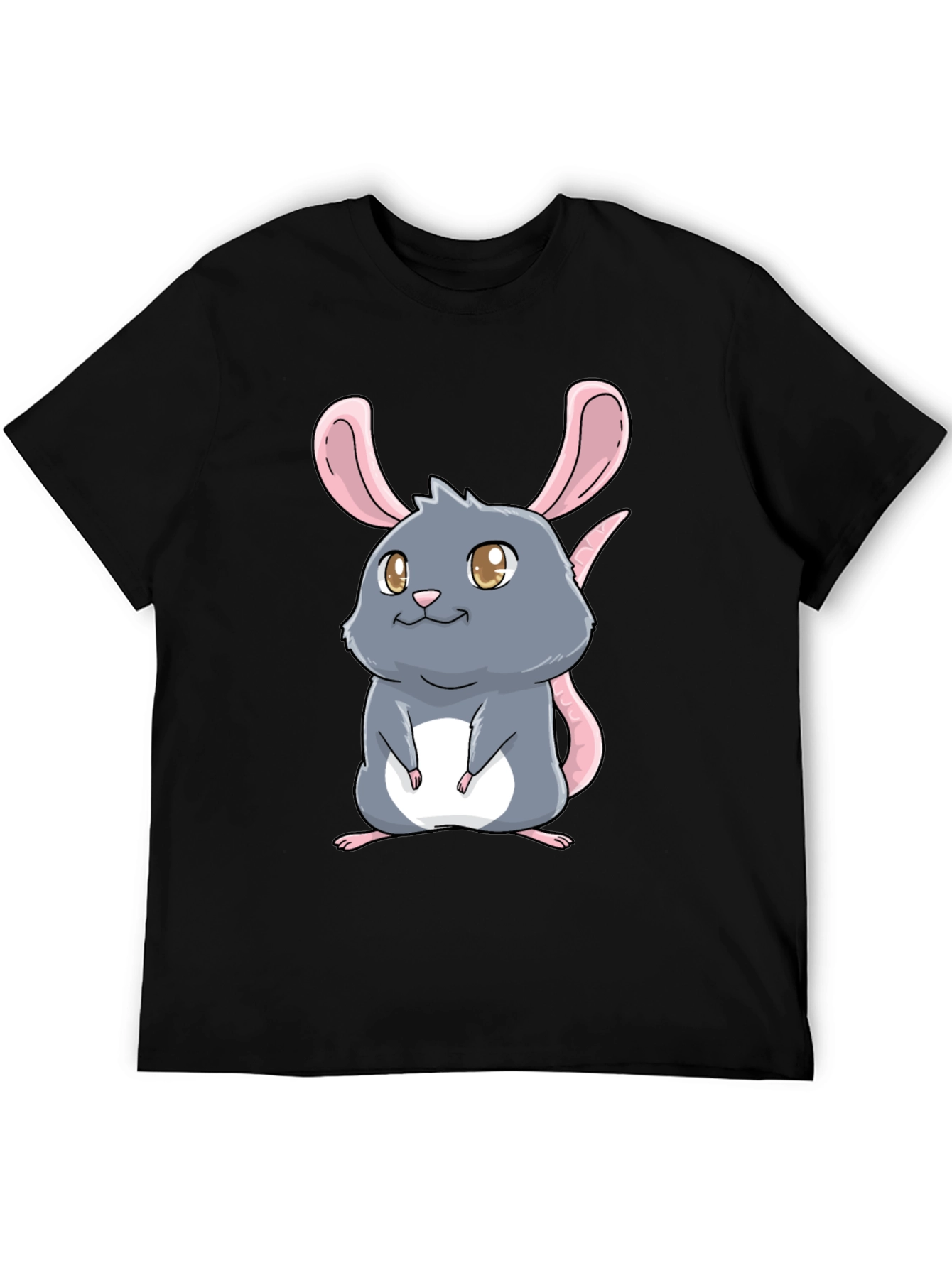 Cute Cartoon Rat Graphic T-Shirt - Unisex