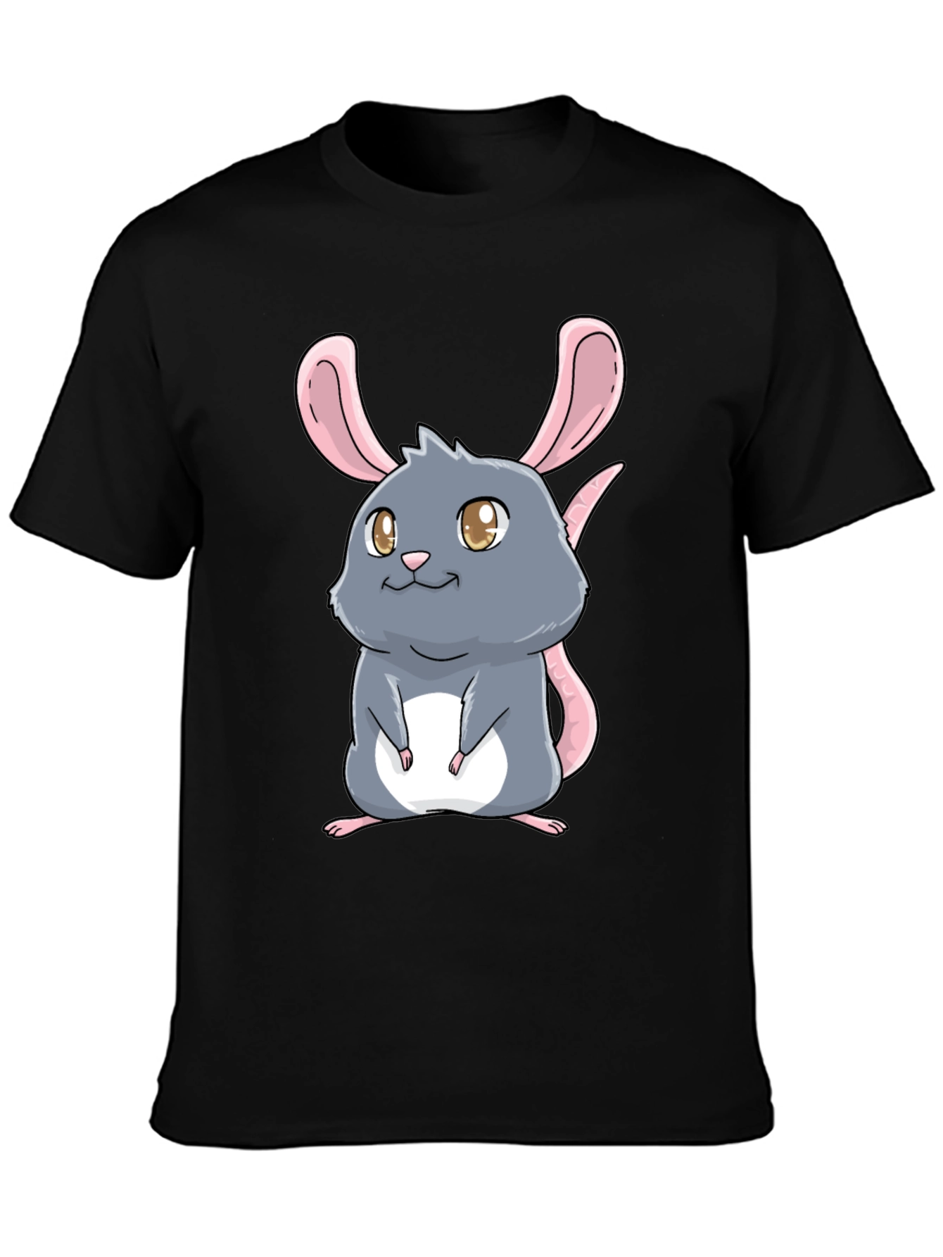Cute Cartoon Rat Graphic T-Shirt - Unisex
