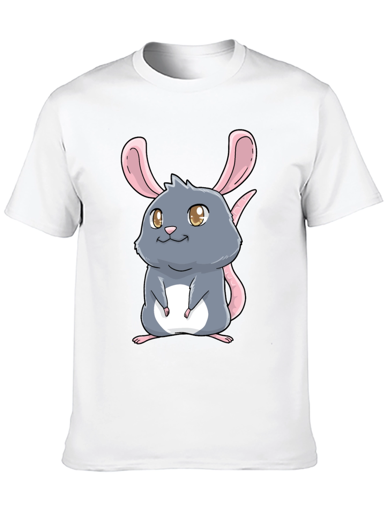 Cute Cartoon Rat Graphic T-Shirt - Unisex