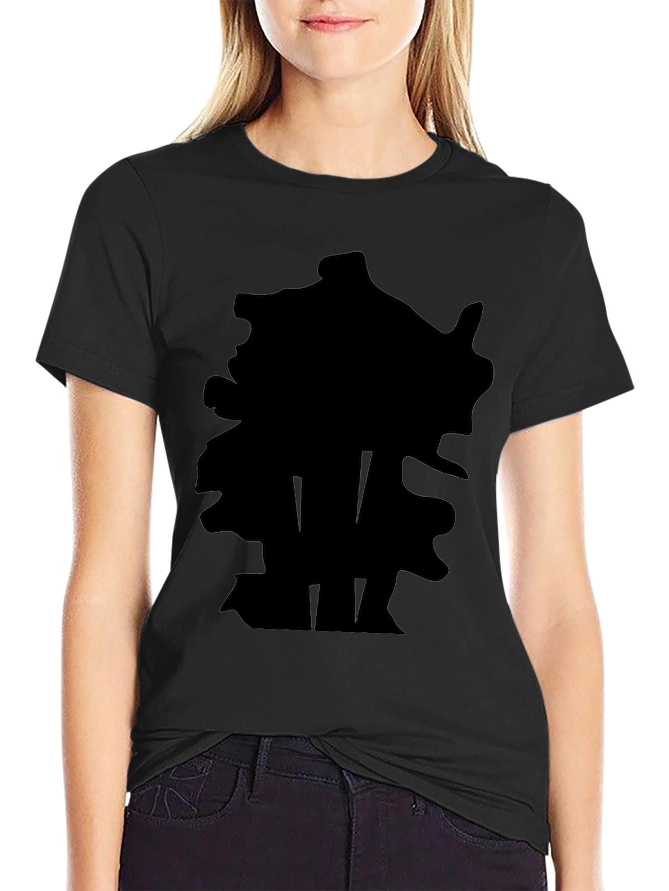 Black Graphic Print T-Shirt - Casual Style