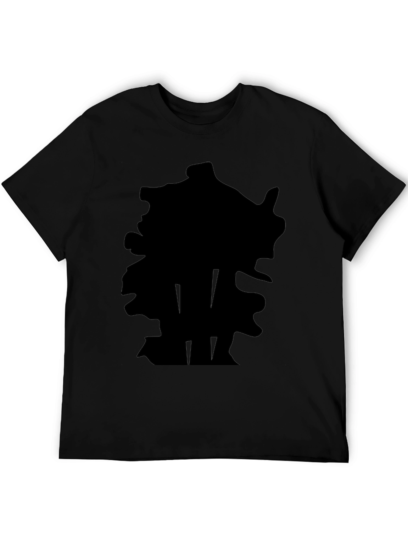 Black Graphic Print T-Shirt - Casual Style