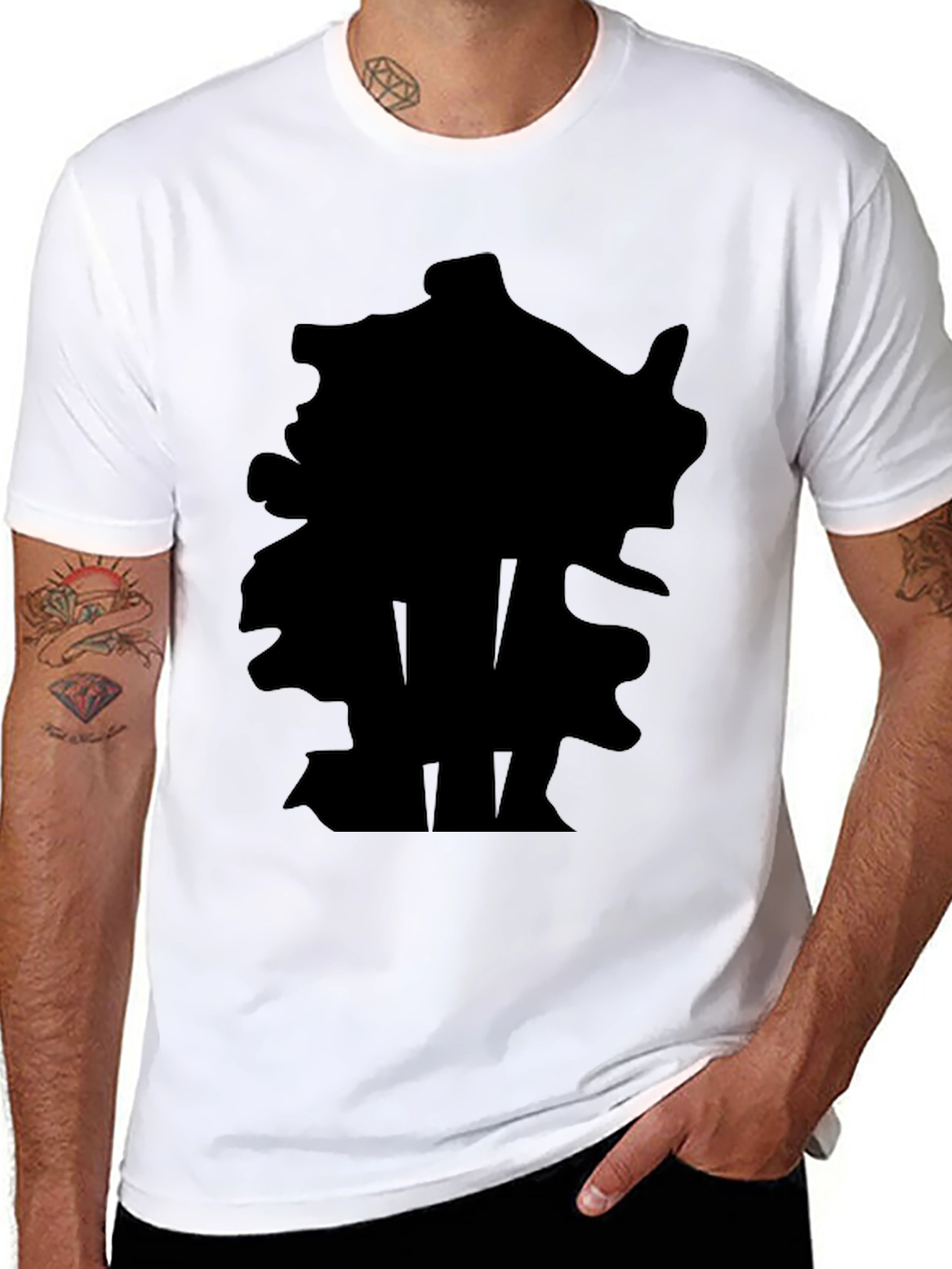 Black Graphic Print T-Shirt - Casual Style