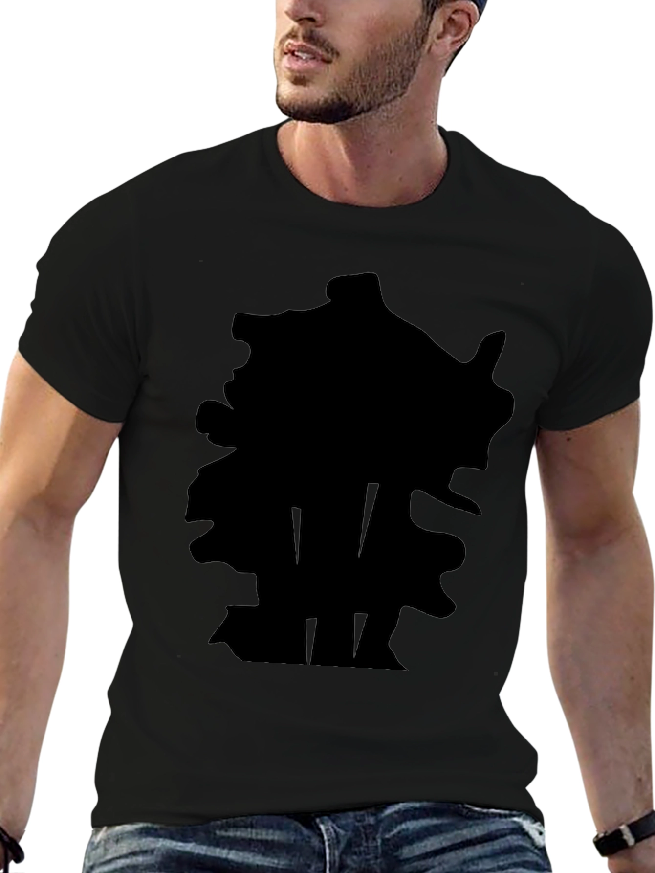 Black Graphic Print T-Shirt - Casual Style