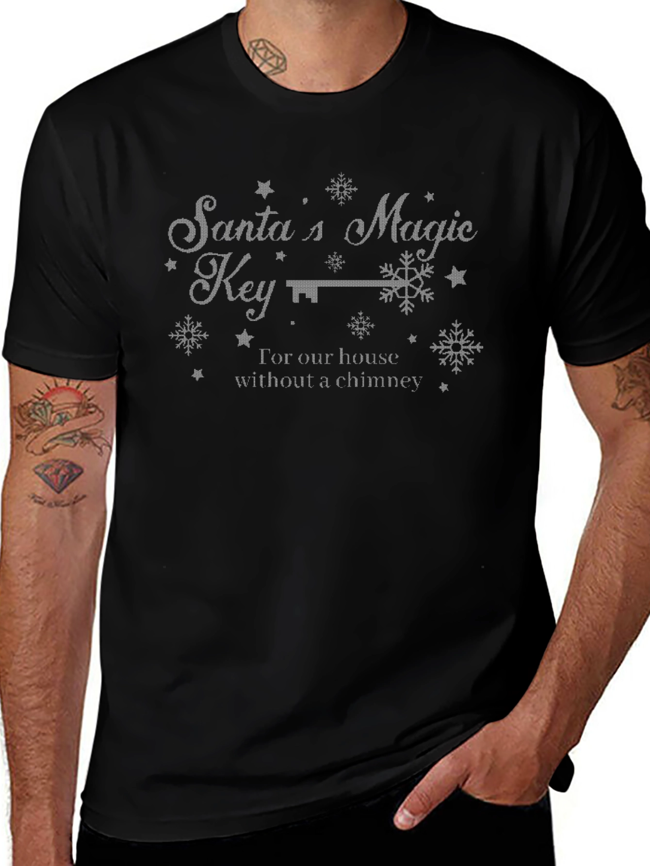Santas Magic Key Christmas T-Shirt