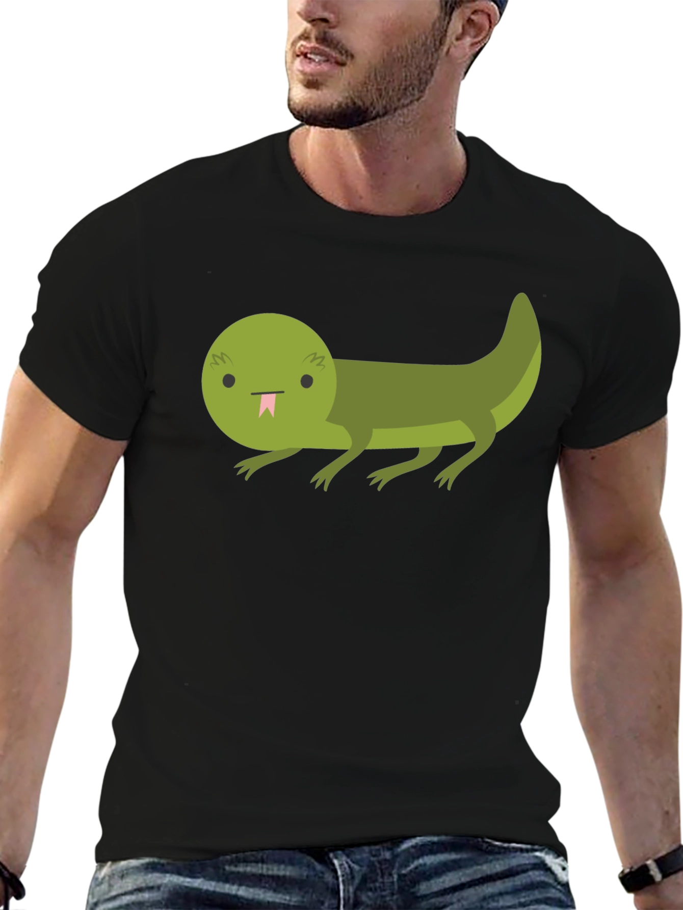 Cartoon Lizard Graphic T-Shirt - Unique Tee