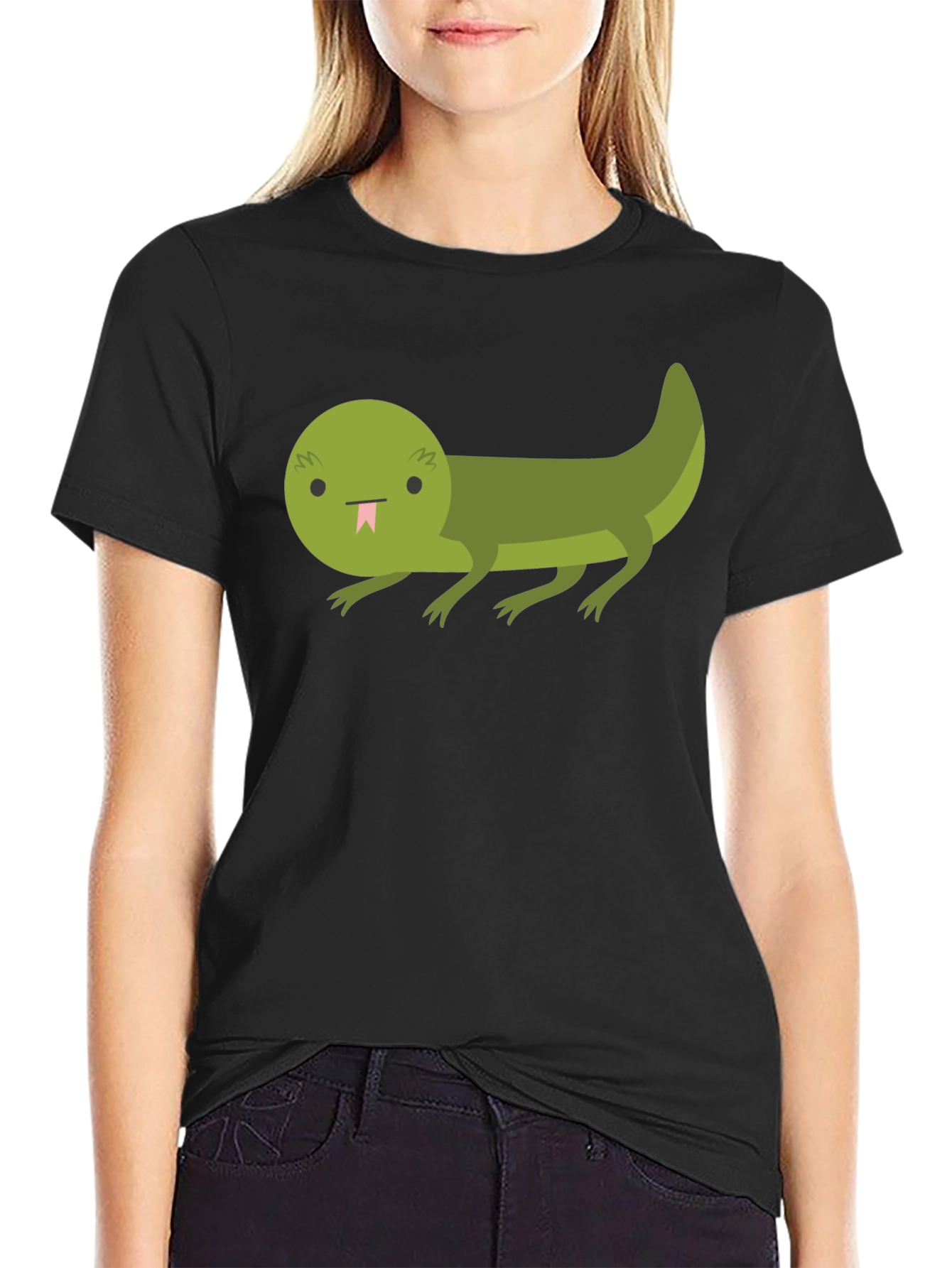 Cartoon Lizard Graphic T-Shirt - Unique Tee