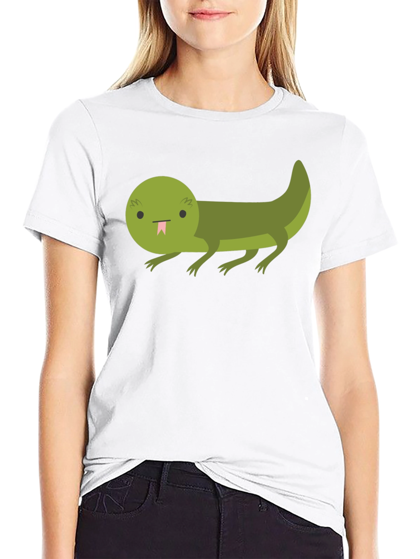 Cartoon Lizard Graphic T-Shirt - Unique Tee