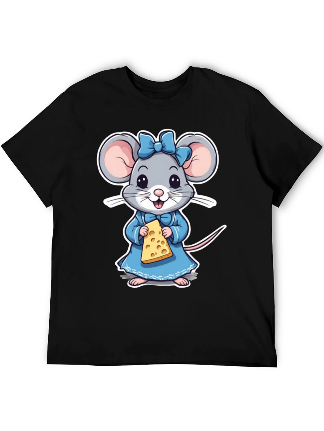 Cute Mouse Holding Cheese T-Shirt