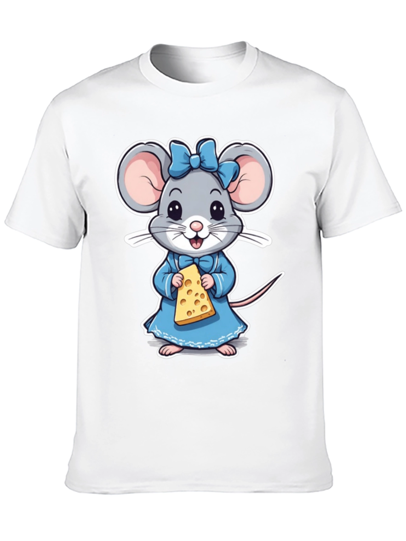 Cute Mouse Holding Cheese T-Shirt