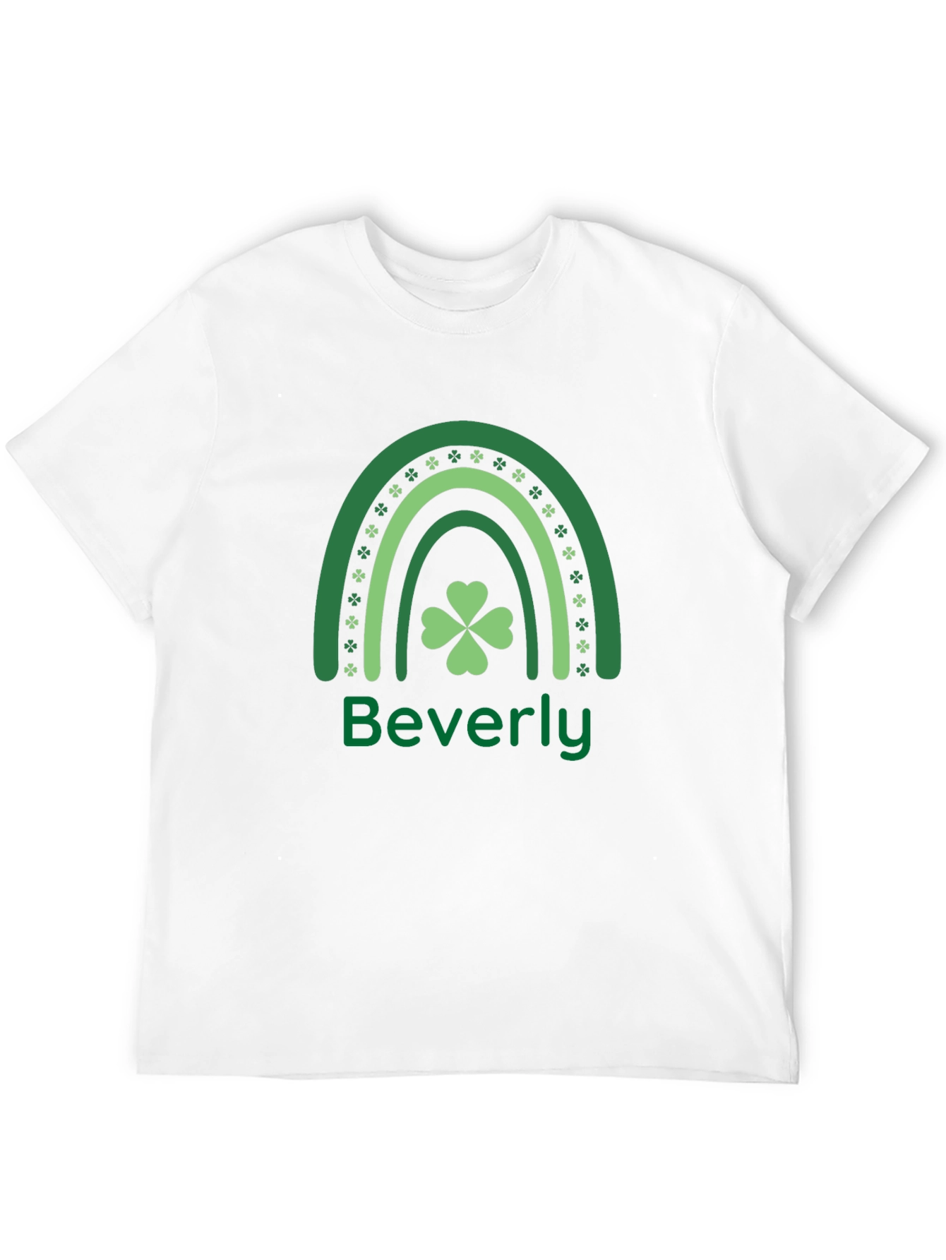 St. Patricks Day Rainbow Beverly Shamrock T-Shirt