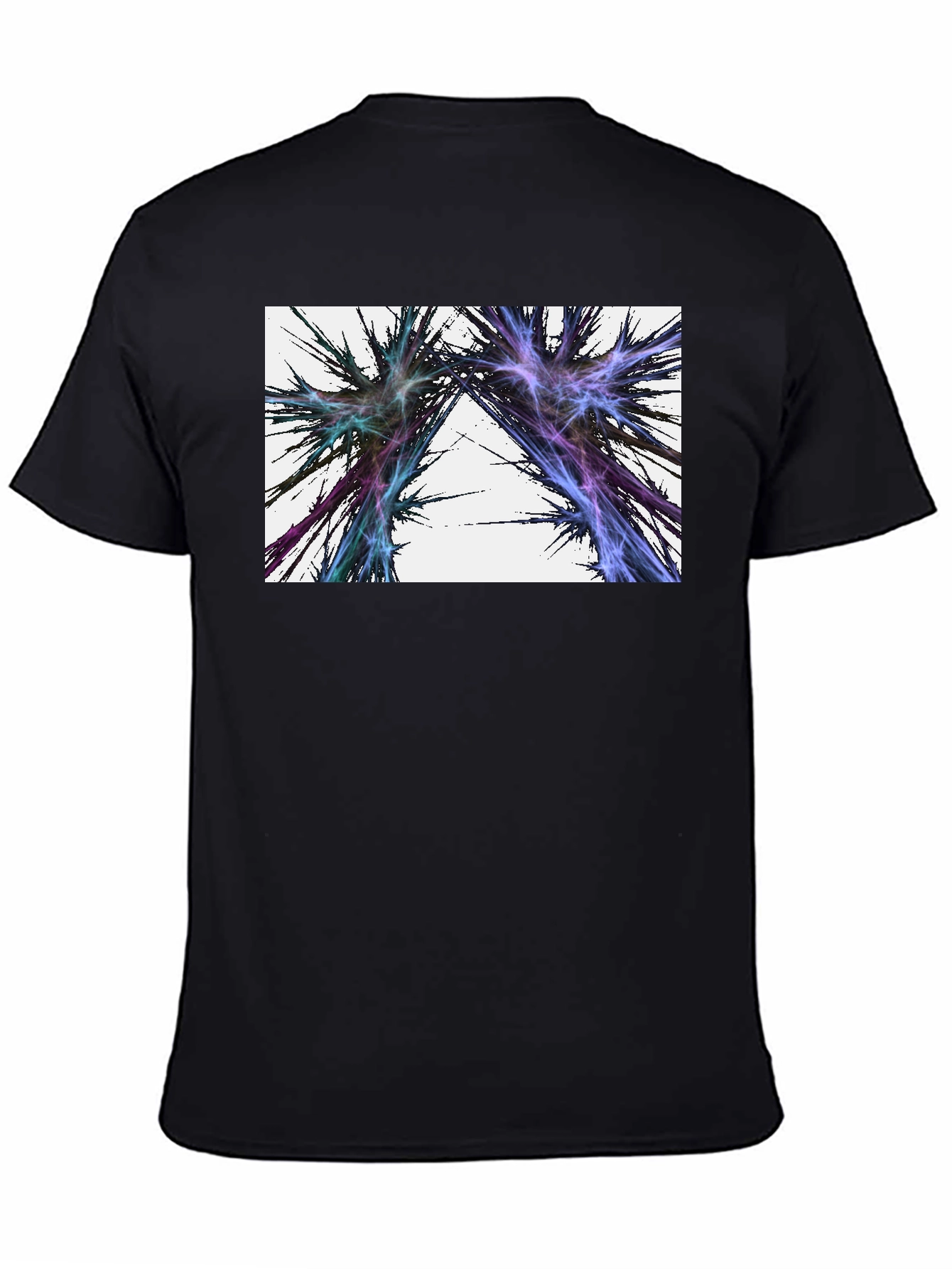 Abstract Lightning Black T-Shirt