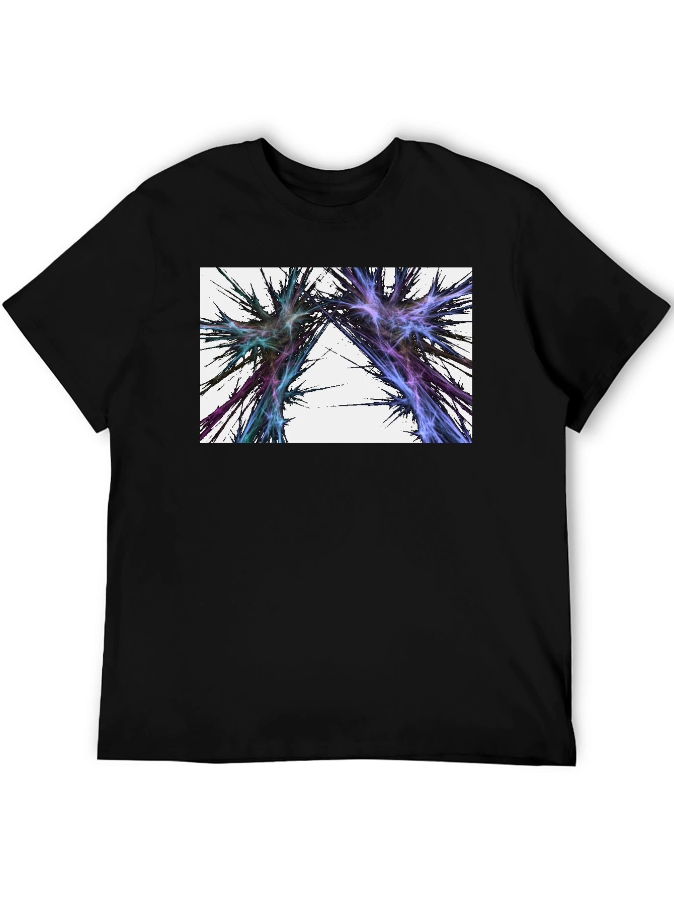 Abstract Lightning Black T-Shirt