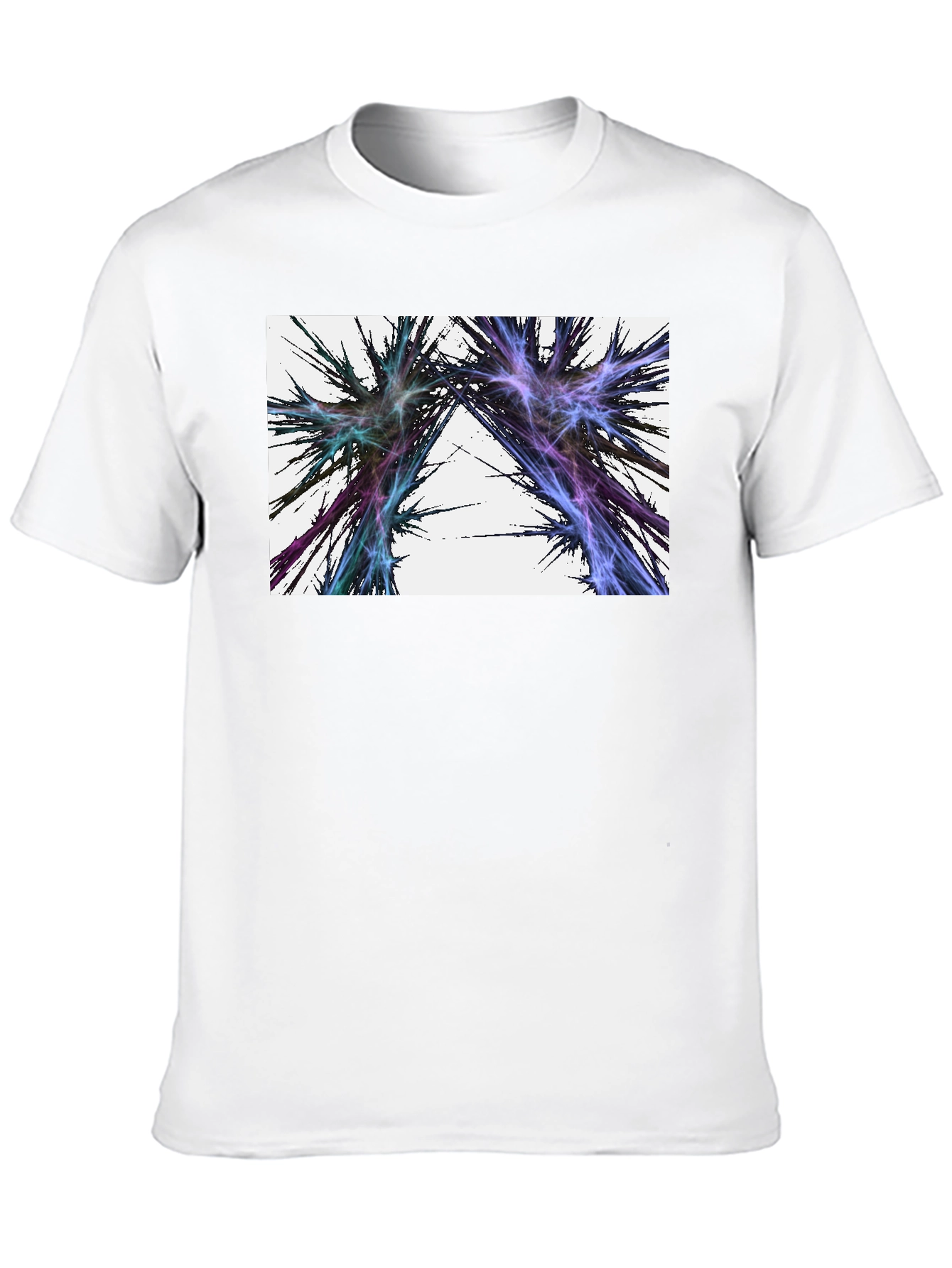 Abstract Lightning Black T-Shirt