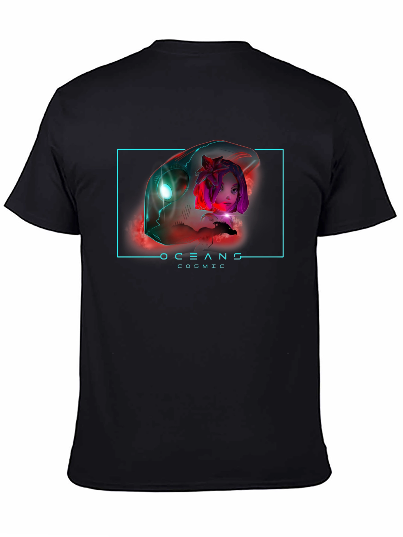 Oceans Cosmic Black Graphic T-Shirt