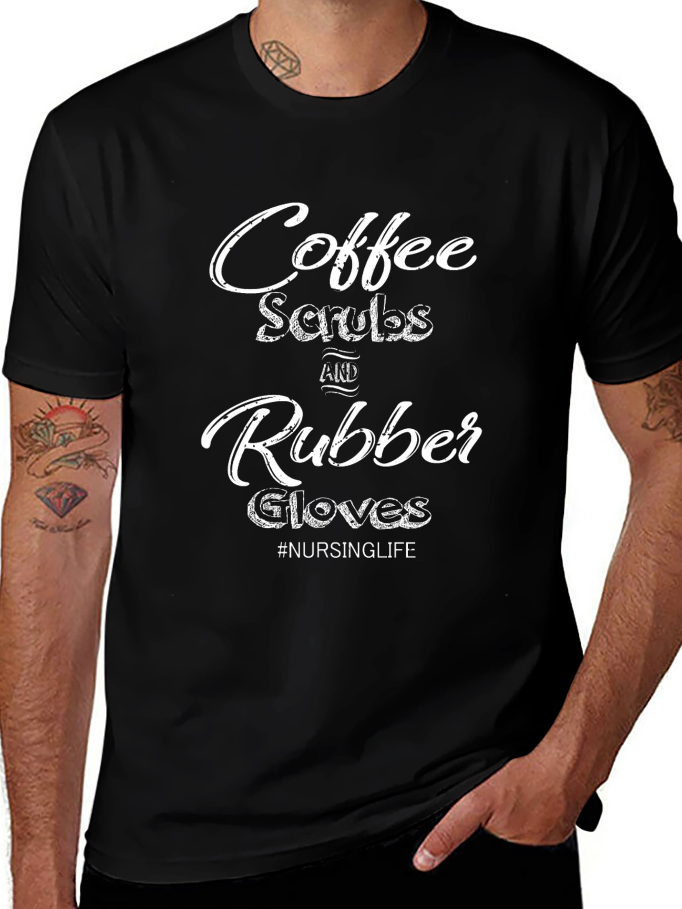 Coffee Scrubs Rubber Gloves T-Shirt