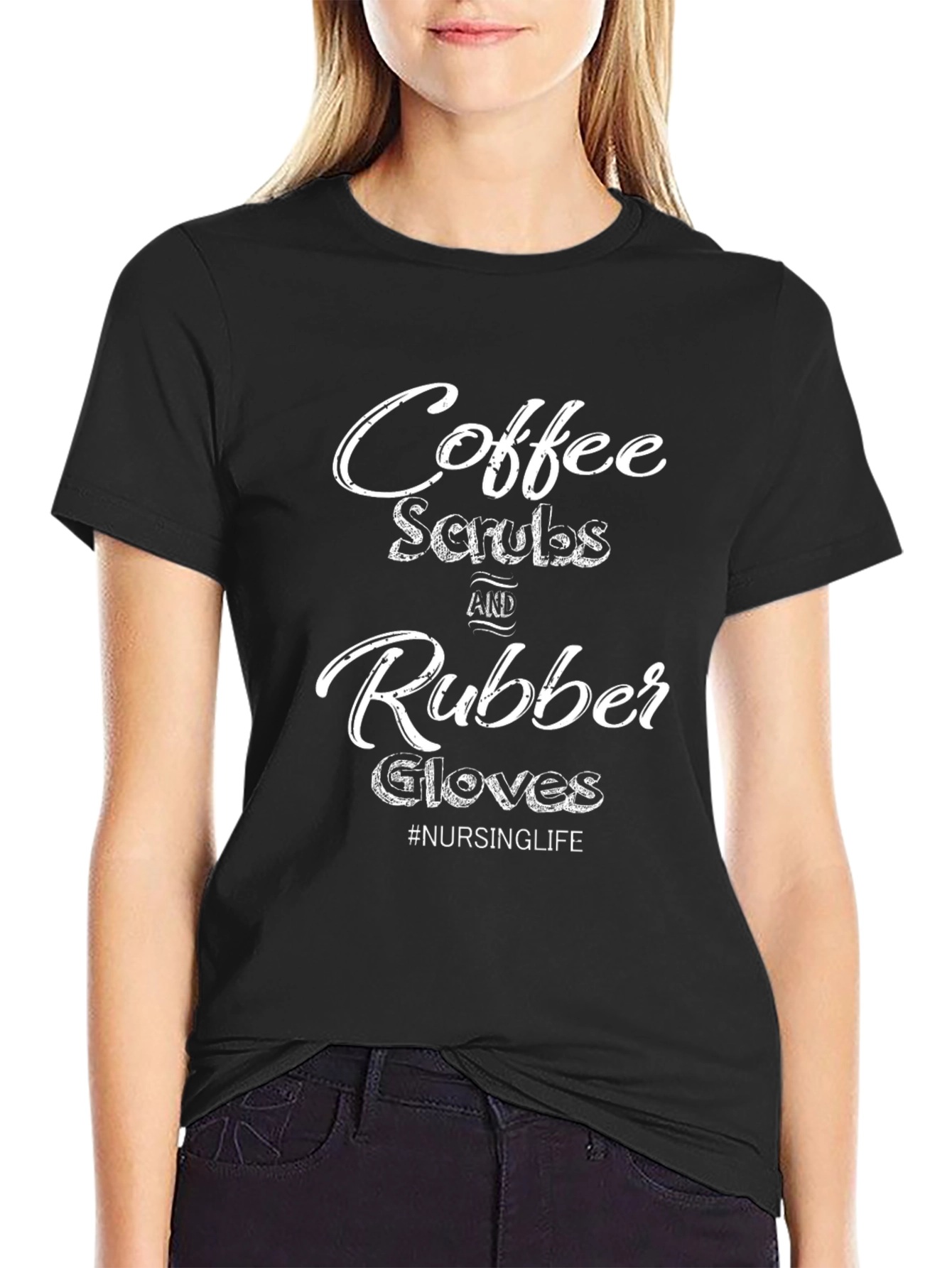 Coffee Scrubs Rubber Gloves T-Shirt