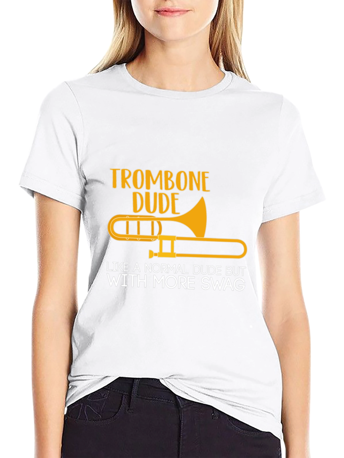 Trombone Dude Swag Graphic Tee