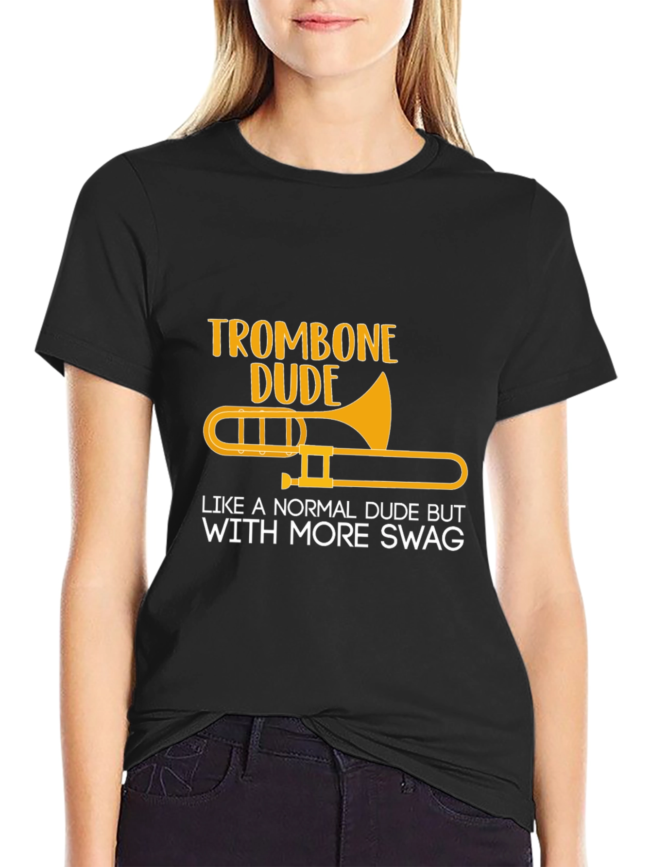 Trombone Dude Swag Graphic Tee