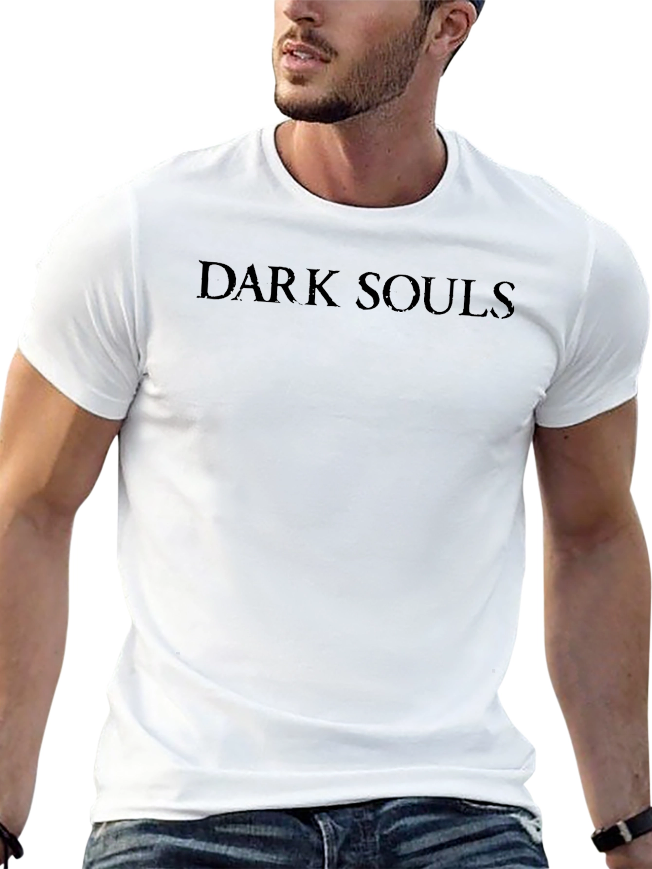 Dark Souls Text Graphic Black T-Shirt