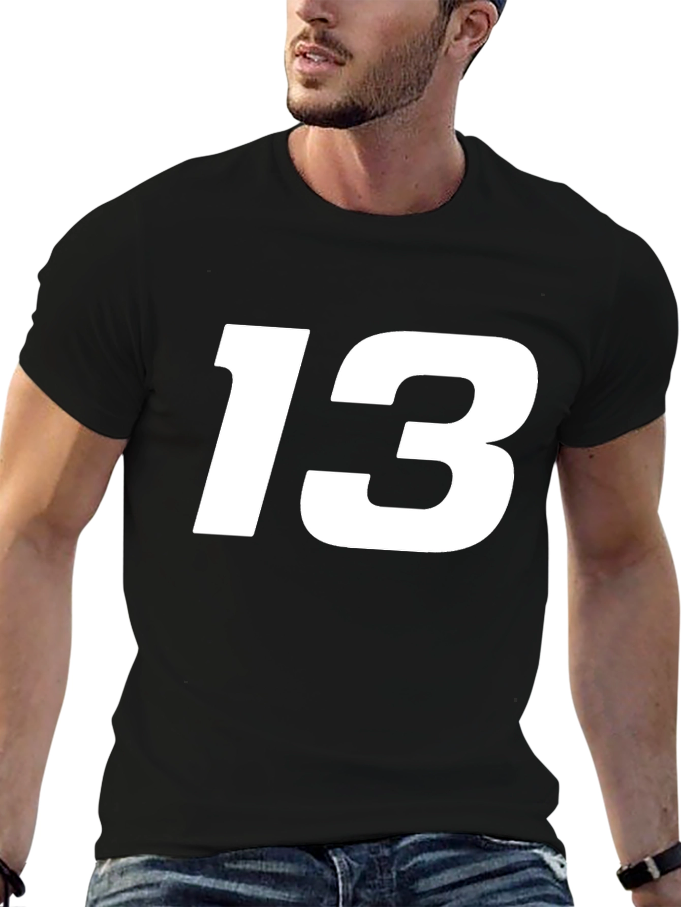 Lucky Number 13 Black T-Shirt
