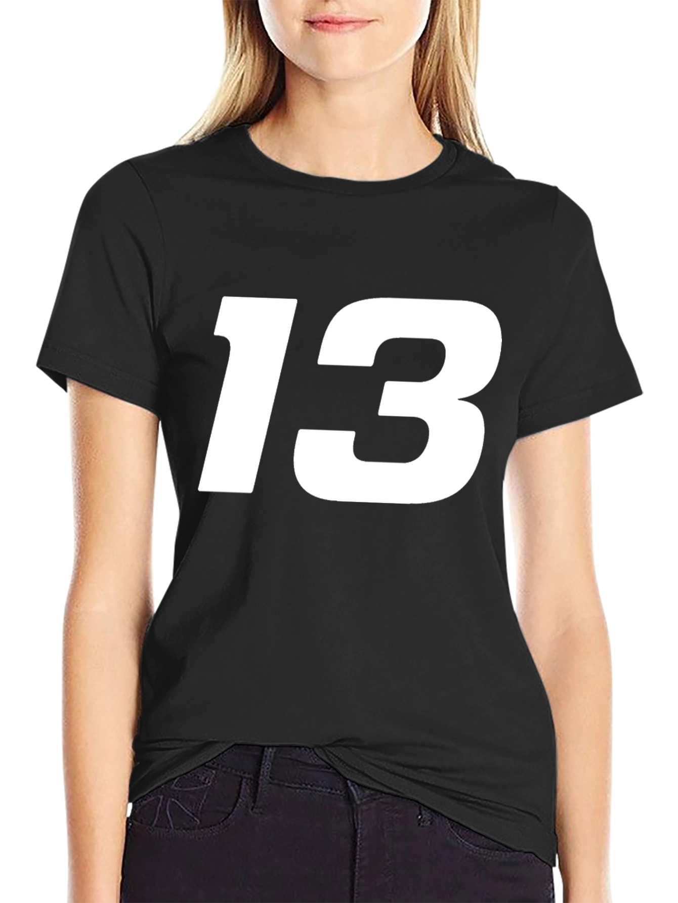 Lucky Number 13 Black T-Shirt