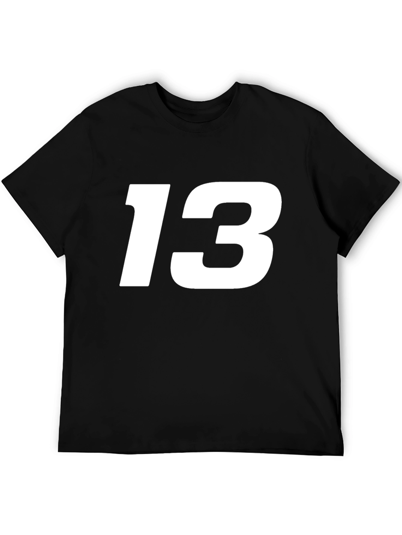 Lucky Number 13 Black T-Shirt
