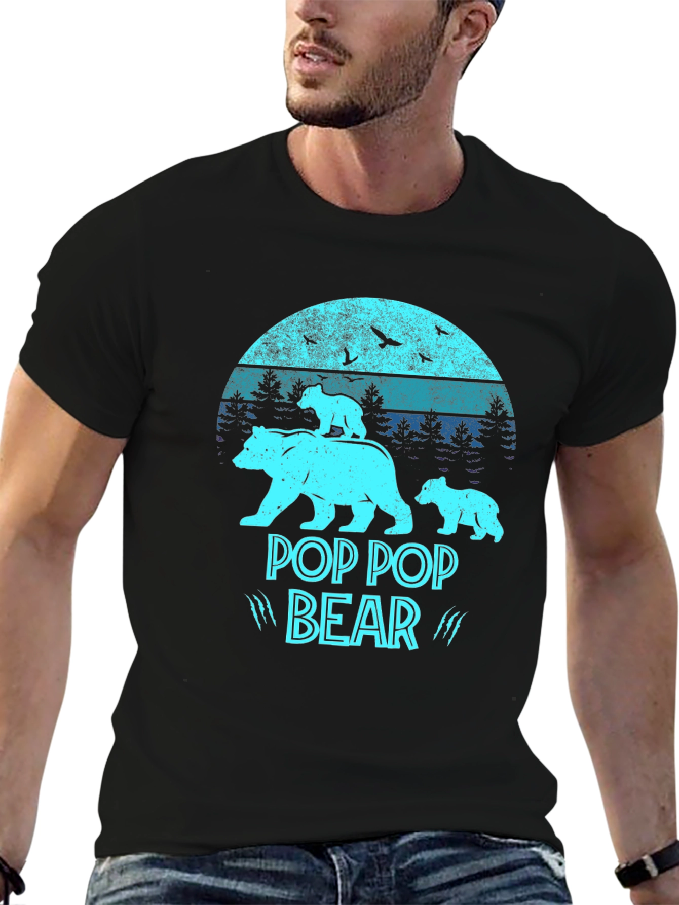 Pop Pop Bear T-Shirt - Fathers Day Gift