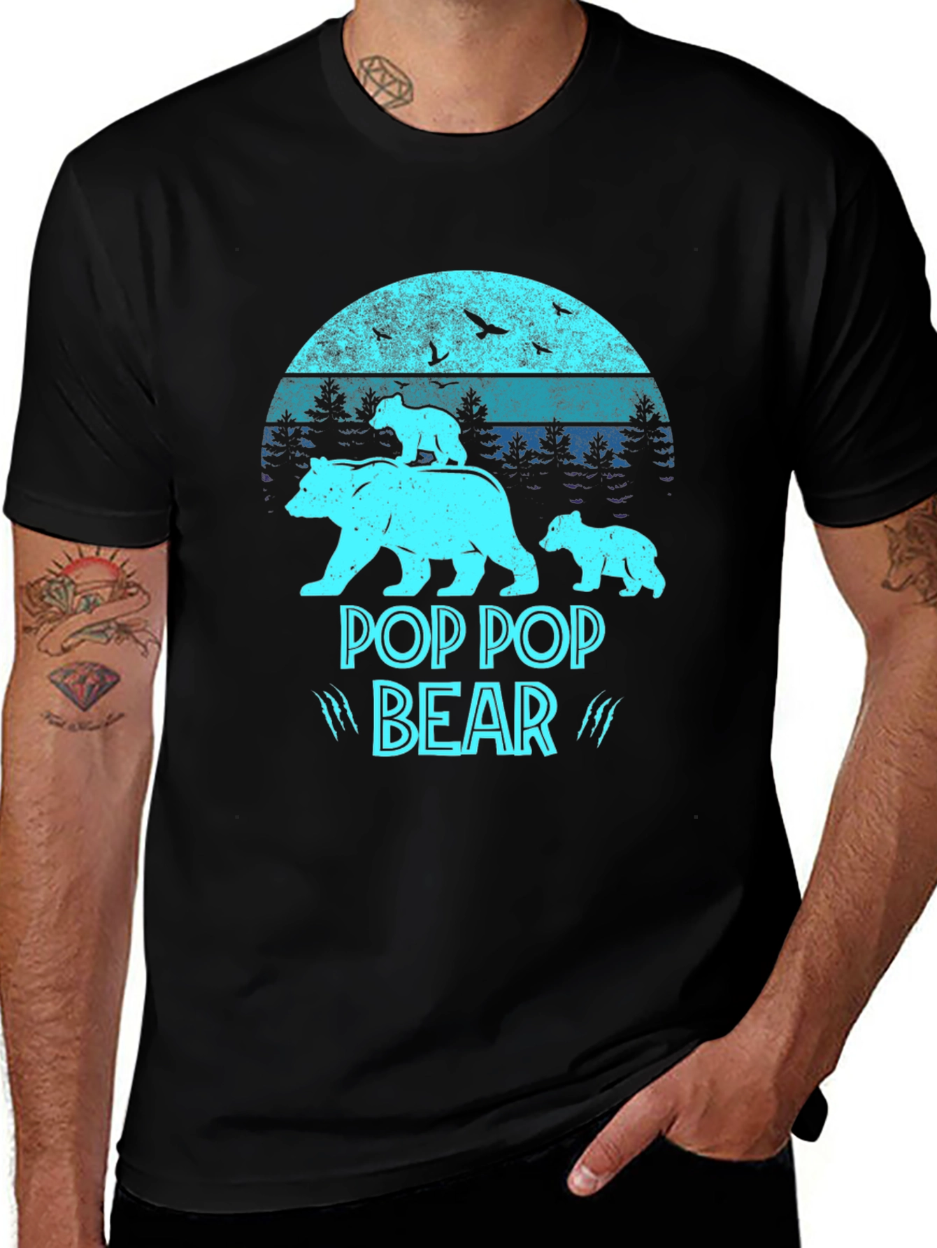 Pop Pop Bear T-Shirt - Fathers Day Gift