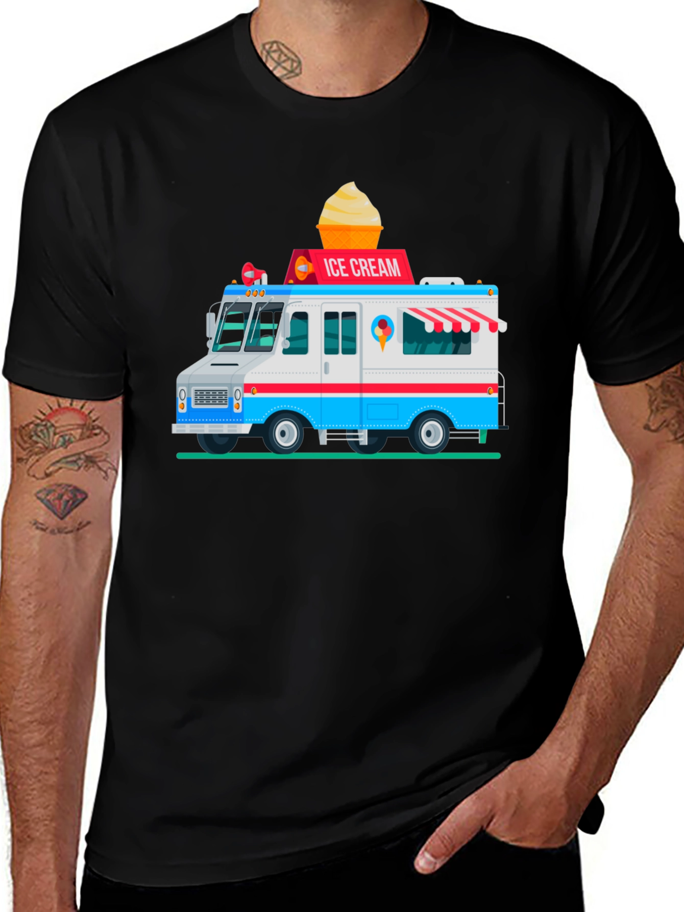Ice Cream Truck Graphic T-Shirt