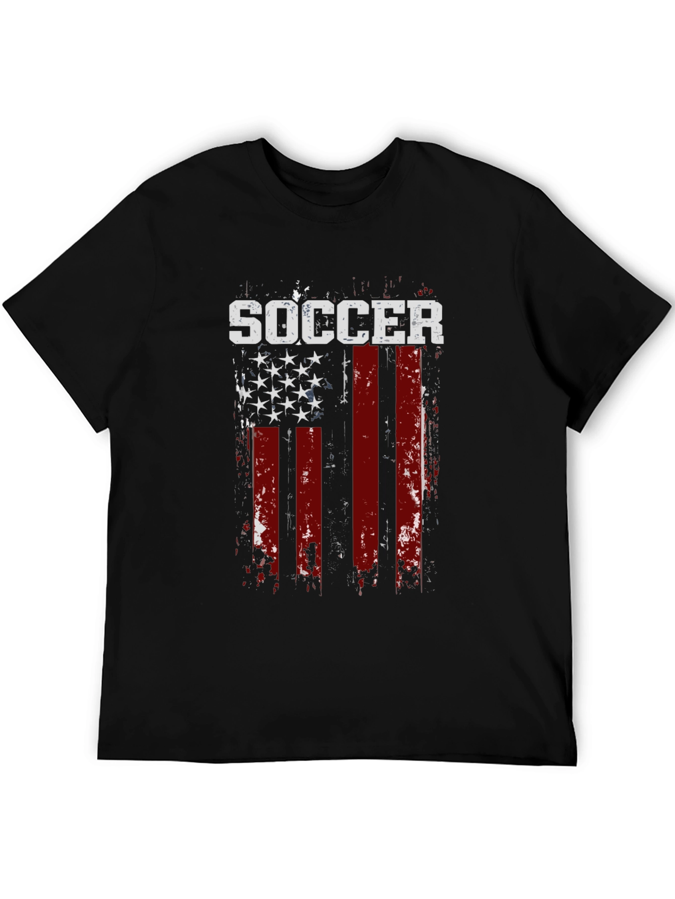 Soccer USA Flag Graphic T-Shirt