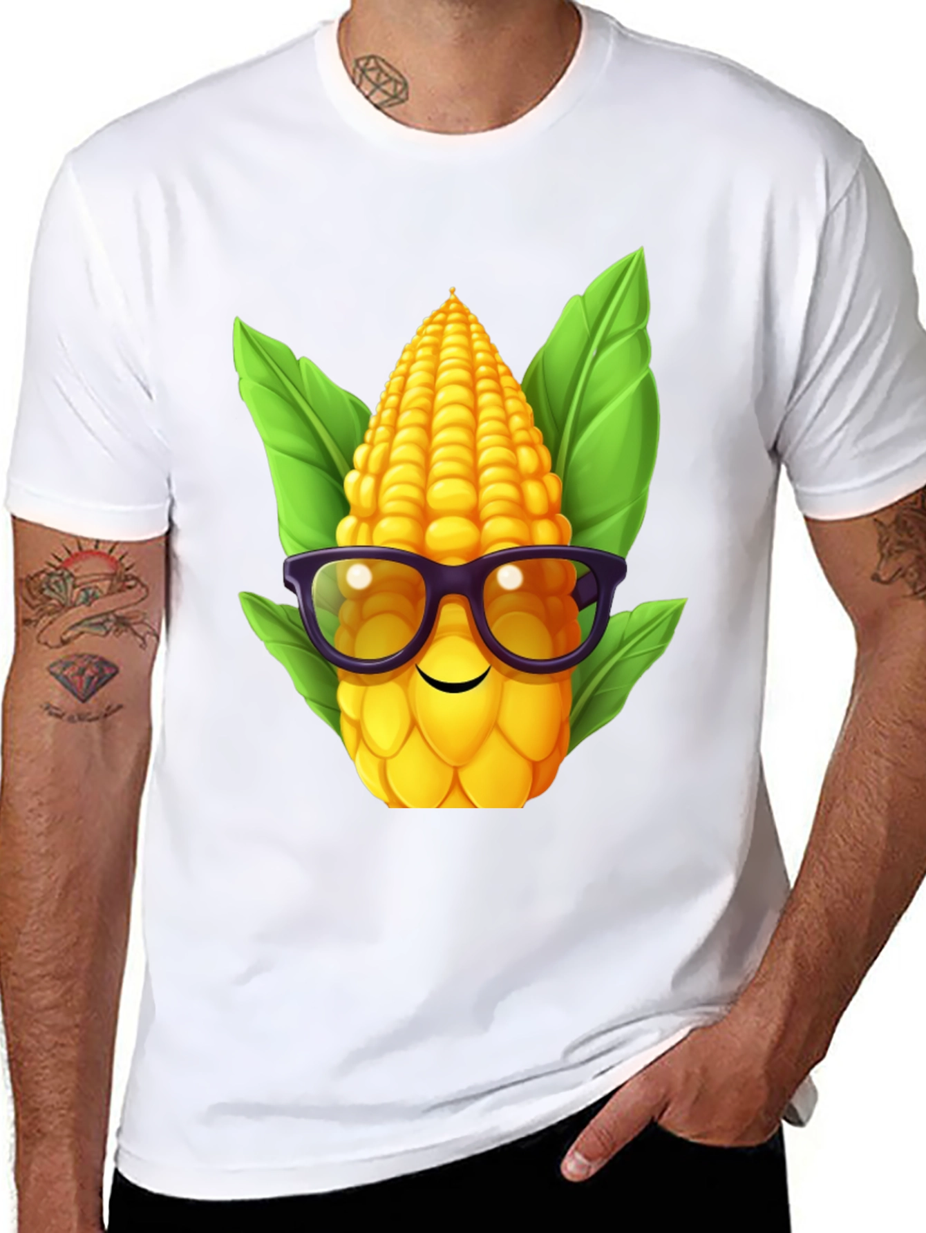 Corn T-Shirt with Glasses