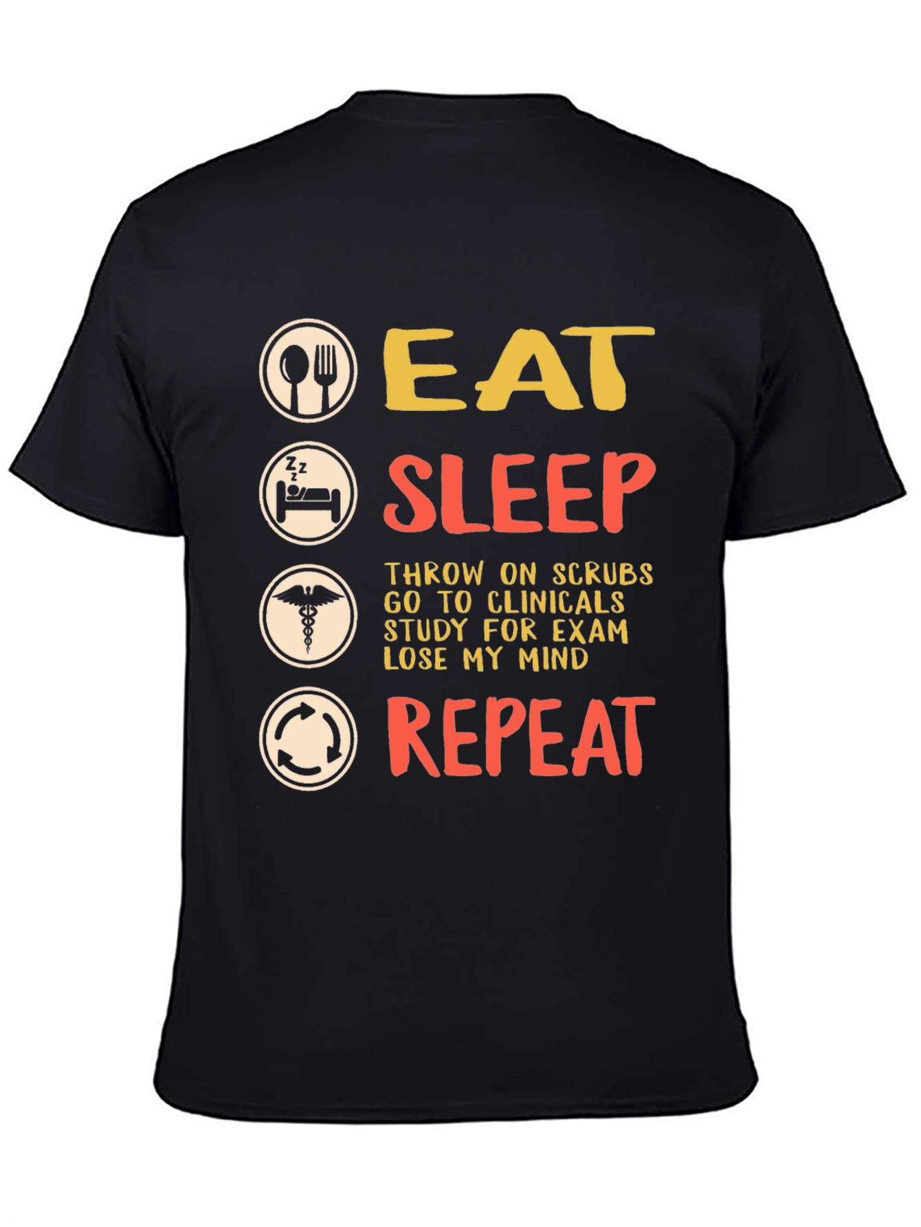 Eat Sleep Repeat Nursing T-Shirt