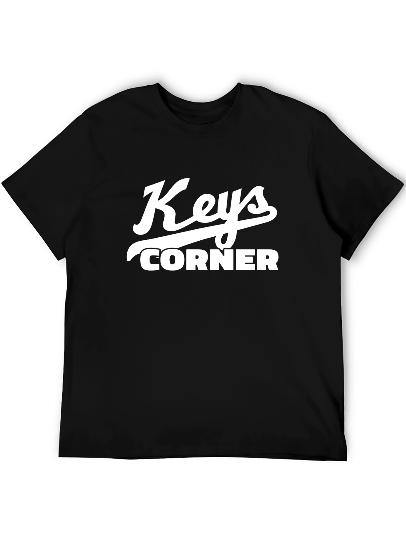 Keys Corner Black Graphic T-Shirt