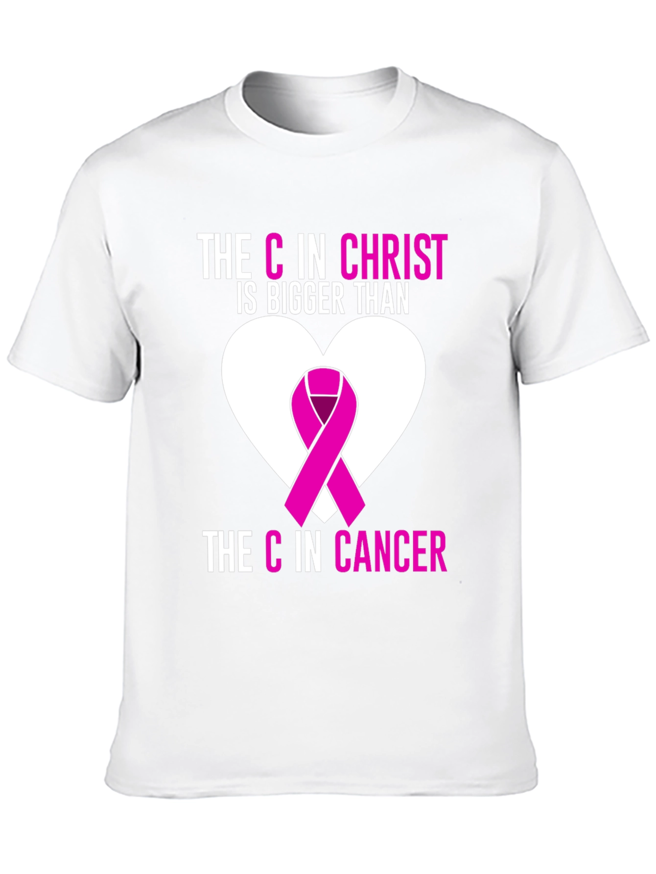 Faith Over Fear T-Shirt: Christ Over Cancer Awareness
